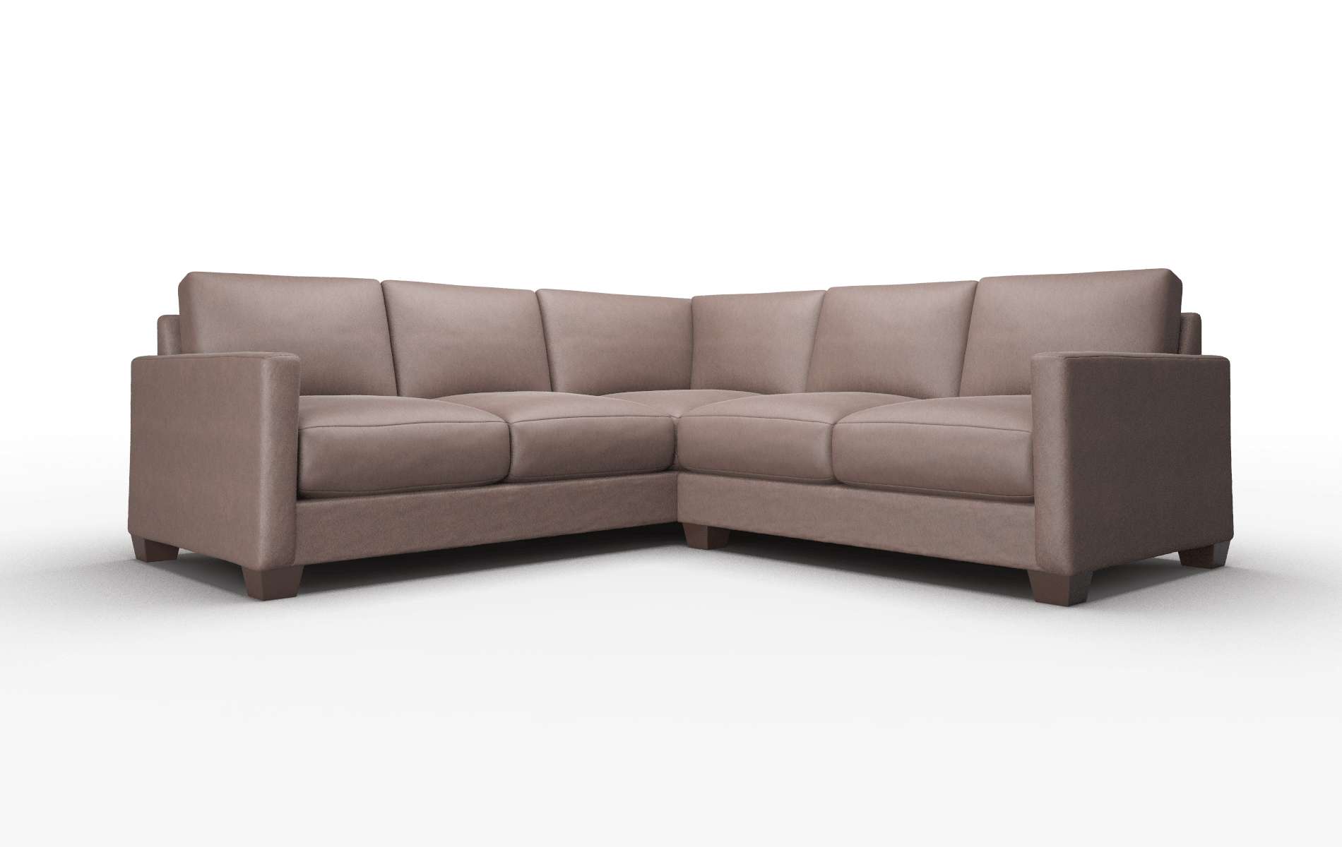 Dresden Insight Cafe Sectional espresso legs 1