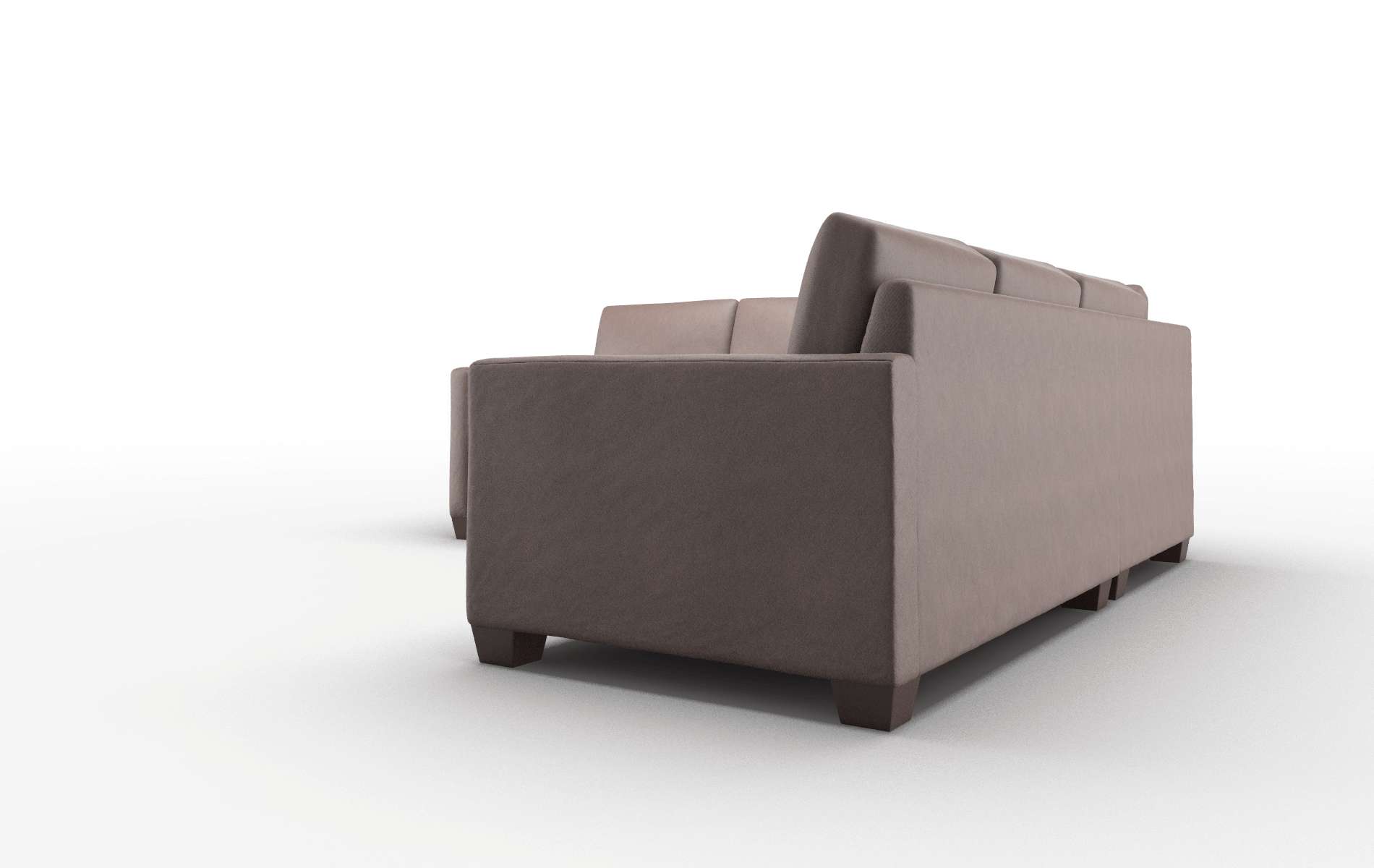 Dresden Insight Cafe Sectional espresso legs 4
