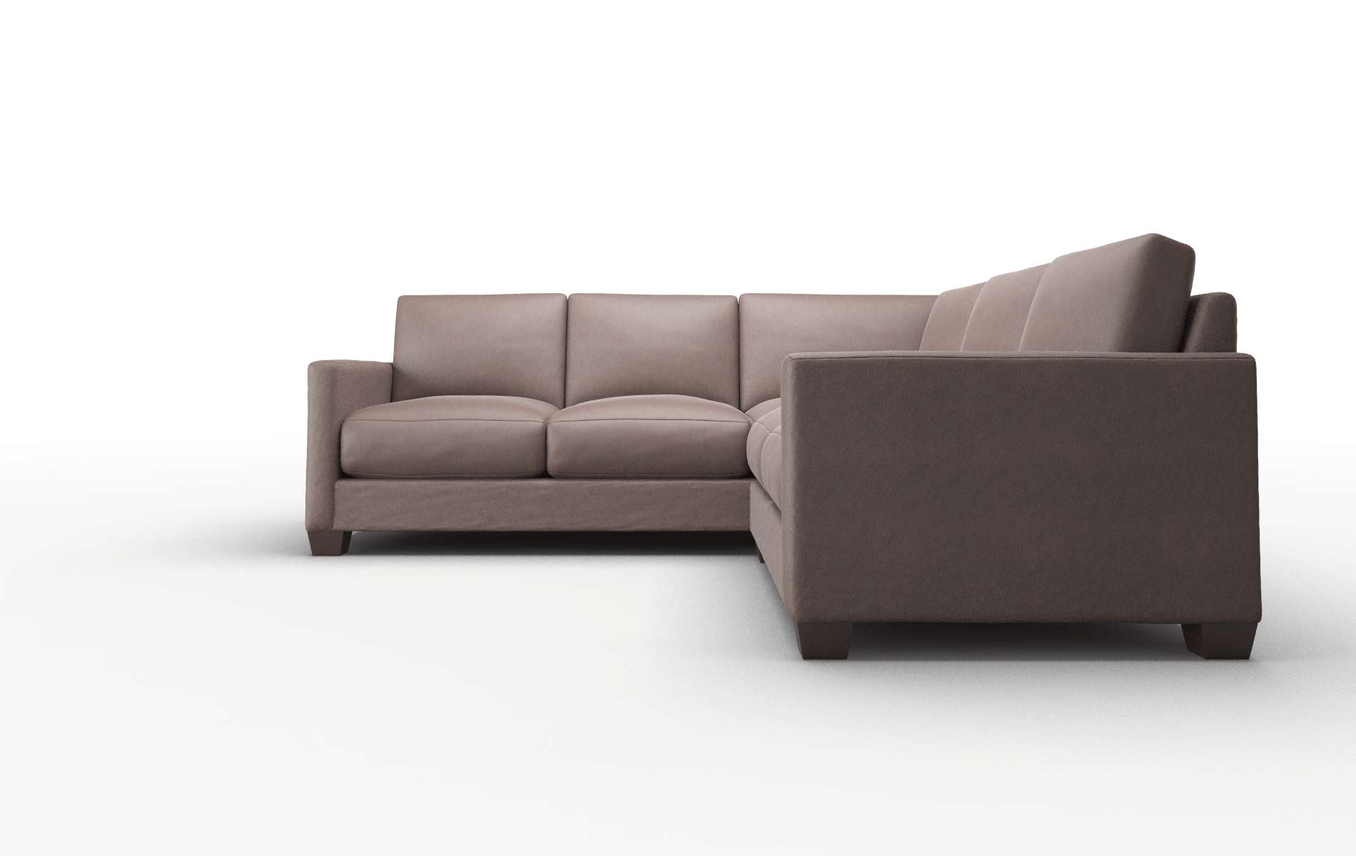 Dresden Insight Cafe Sectional espresso legs 5