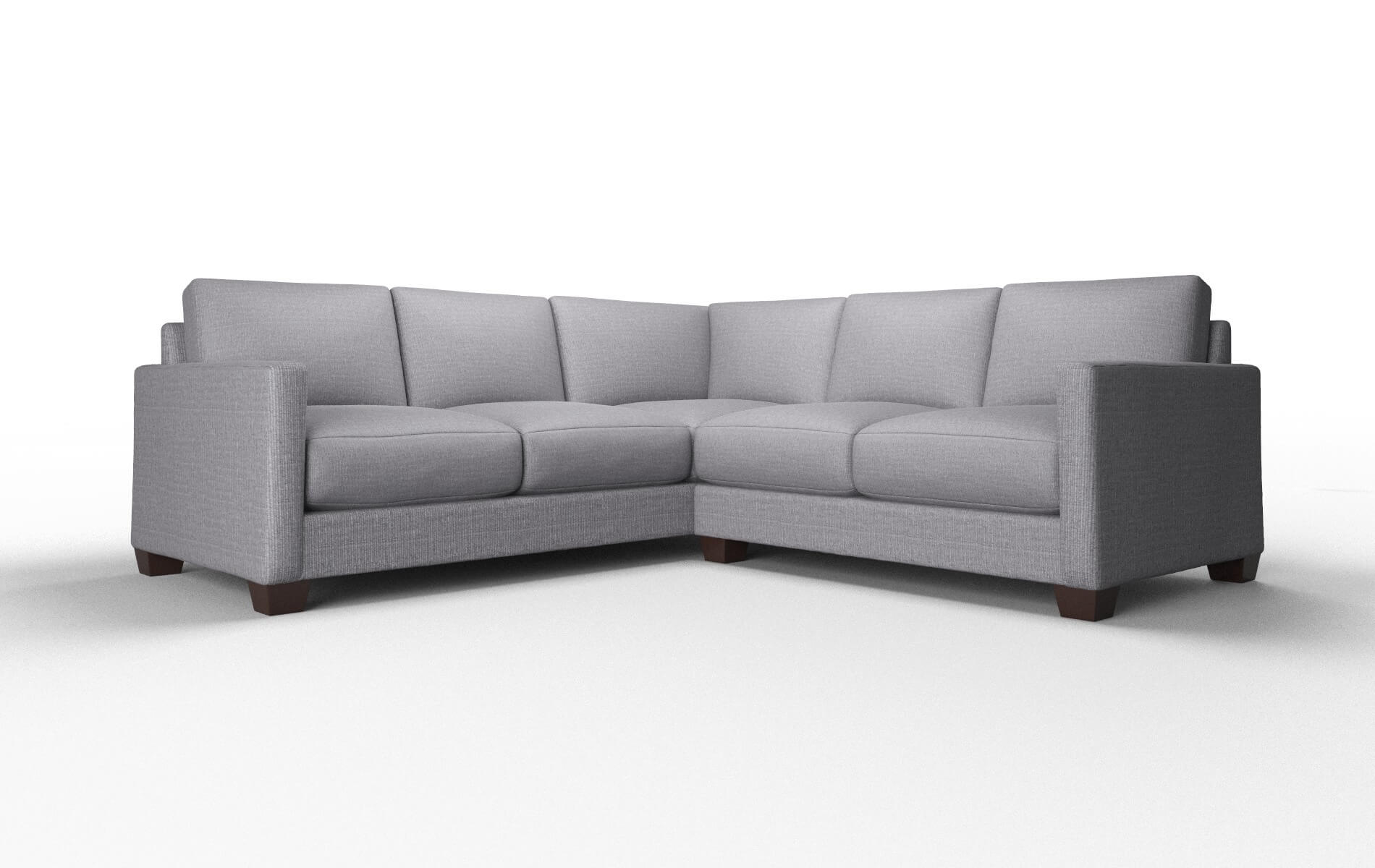Dresden Insight Denim Sectional espresso legs 1