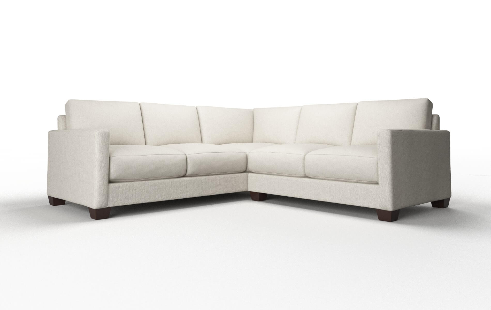 Dresden Insight Dove Sectional espresso legs 1