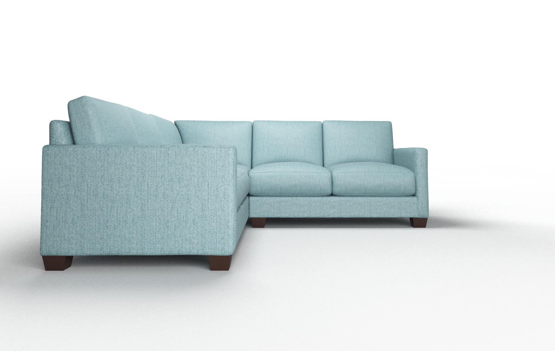 Dresden Insight Peacock Sectional espresso legs 2