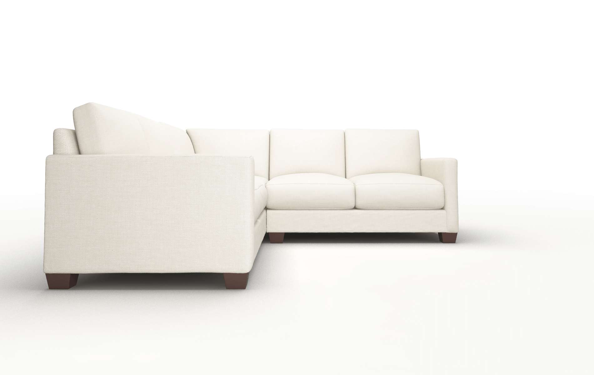 Dresden Keylargo Almond Sectional espresso legs 2