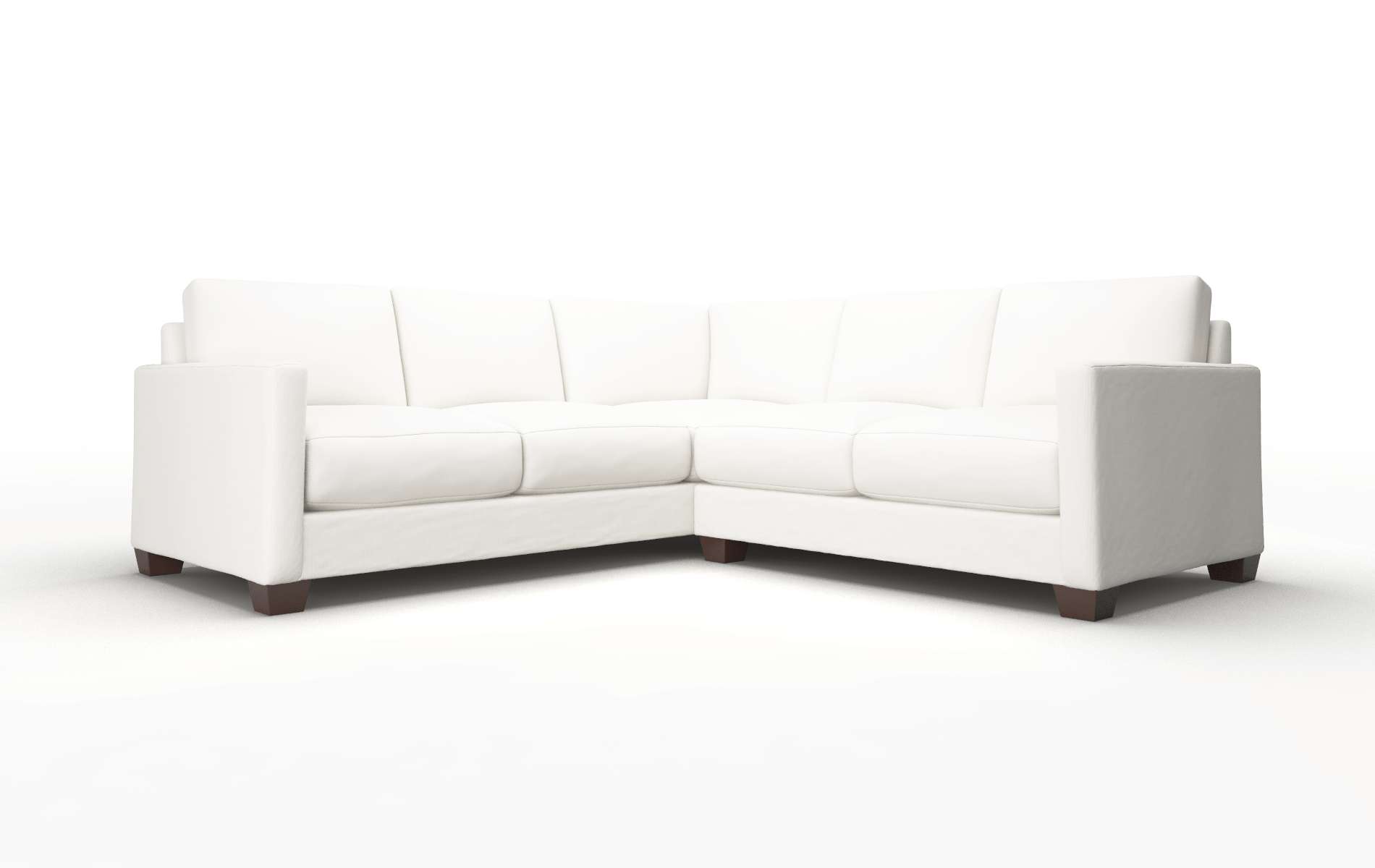 Dresden Keylargo Oatmeal Sectional espresso legs 1