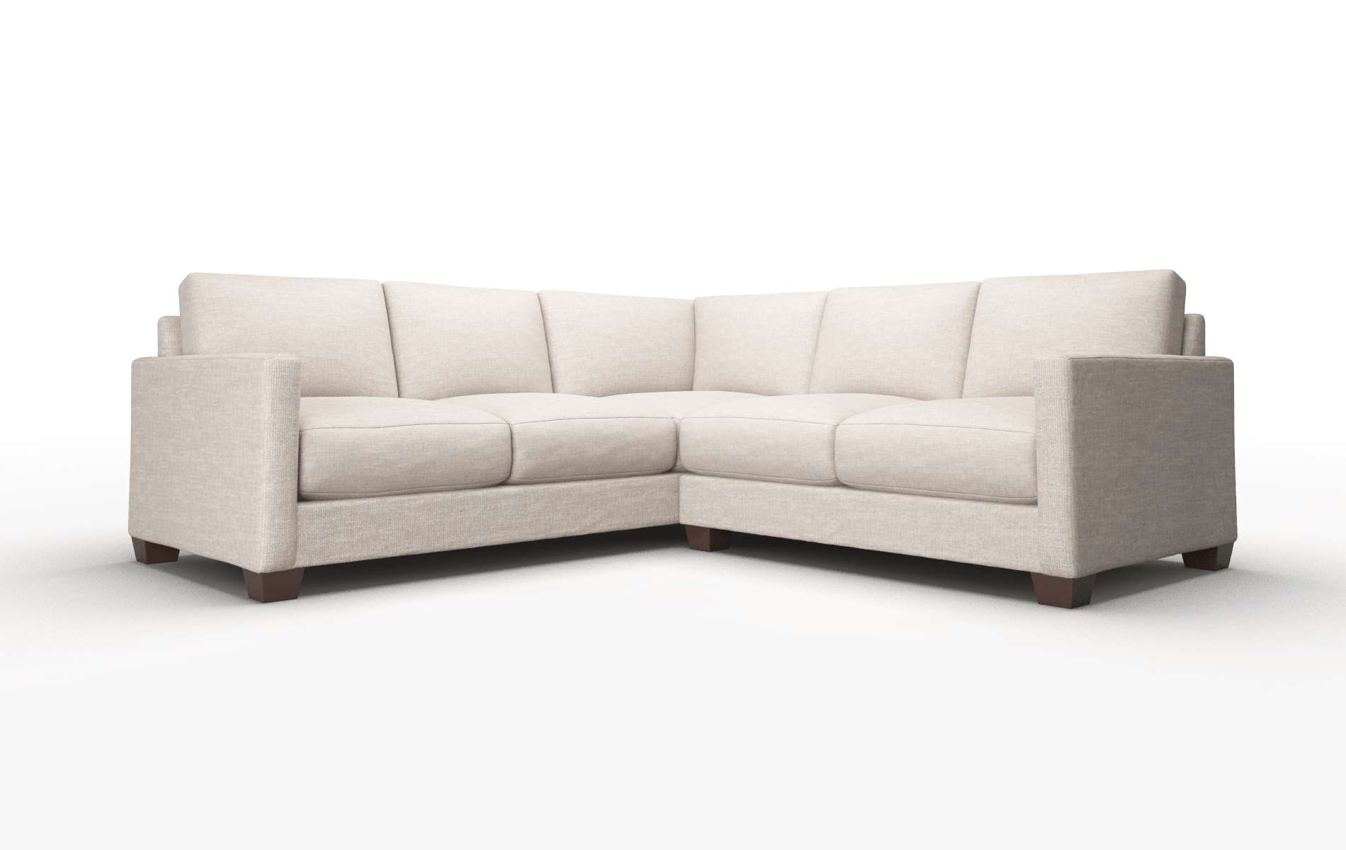 Dresden Keylargo Pumice Sectional espresso legs 1