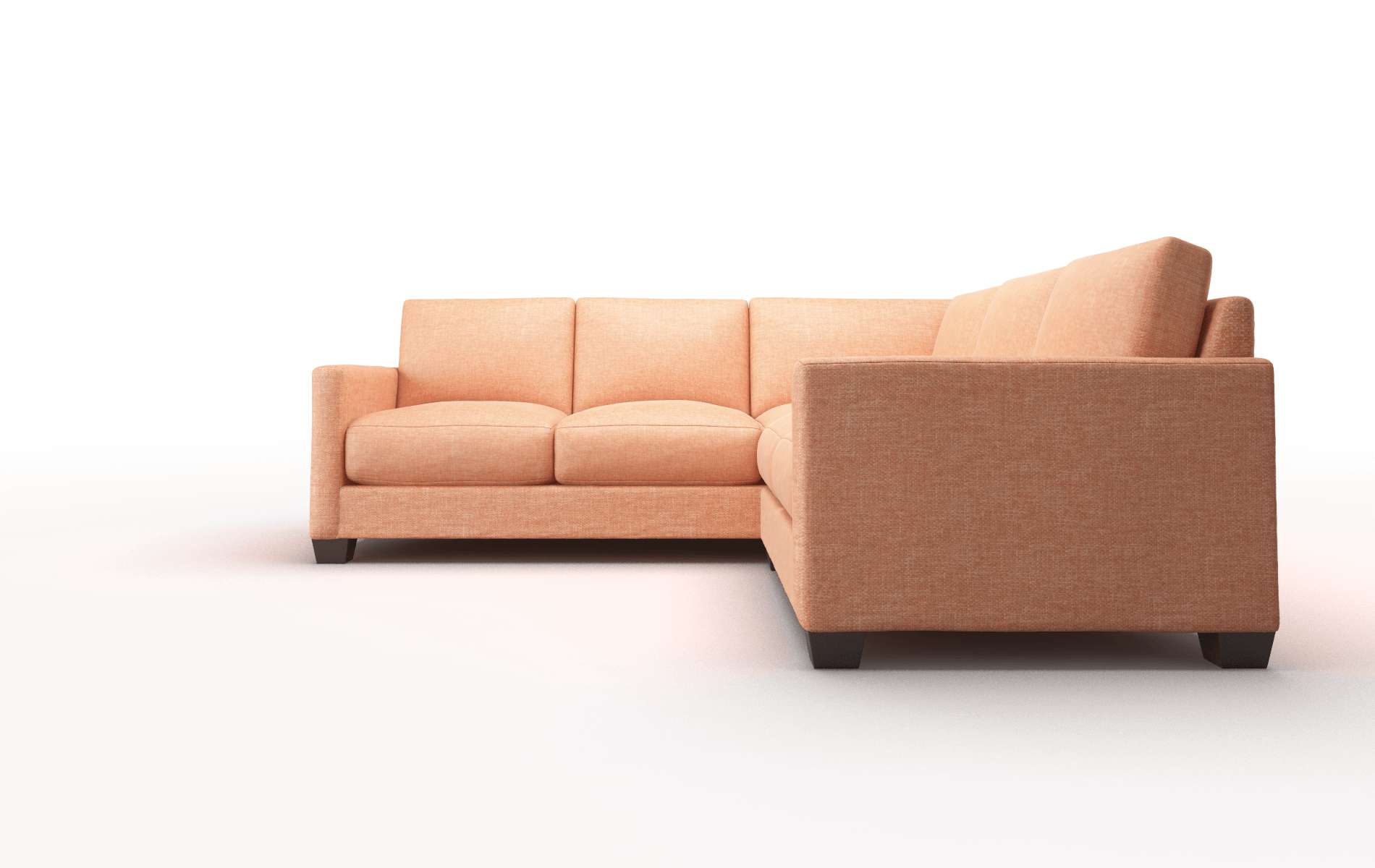 Dresden Keylargo Terracotta Sectional espresso legs 5
