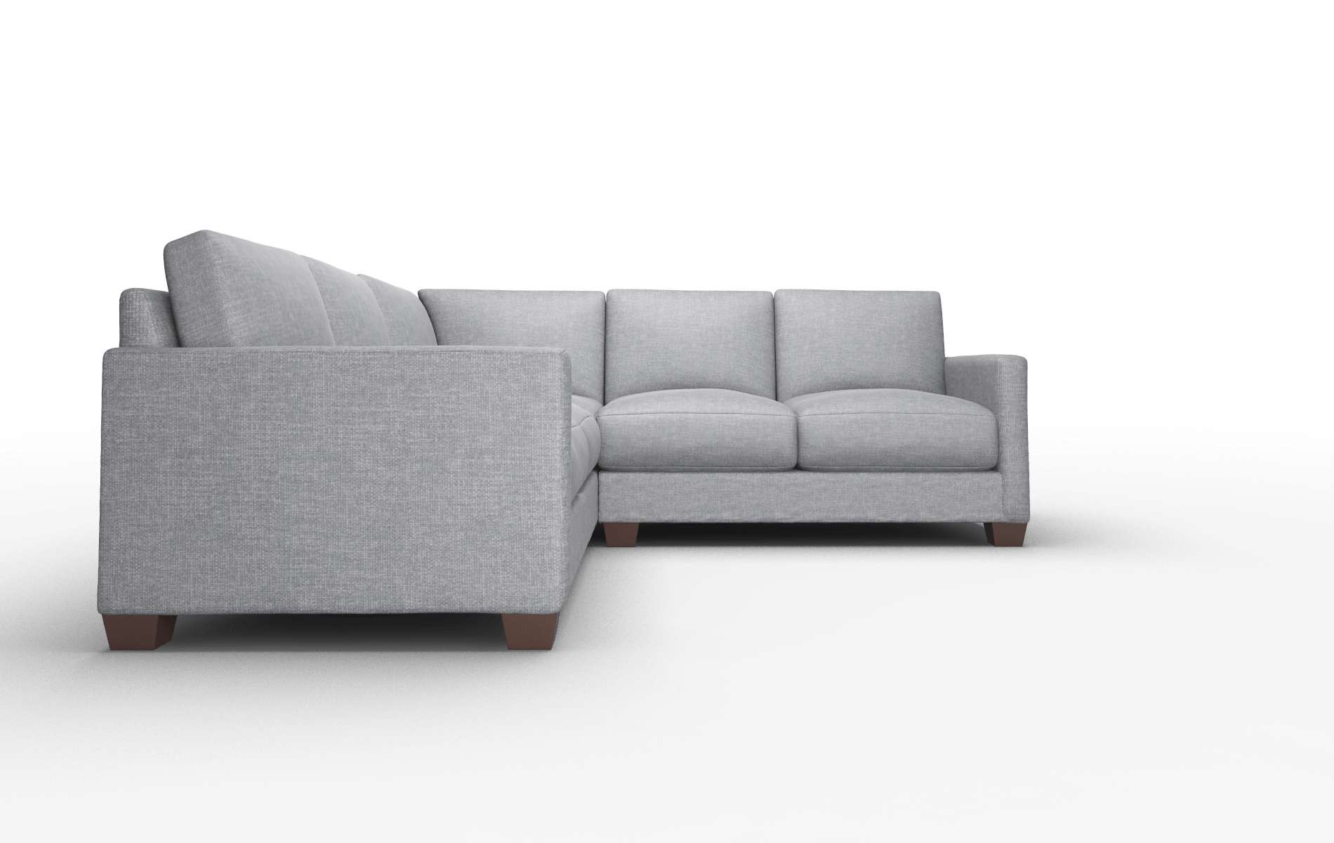 Dresden Lana Onyx Sectional espresso legs 2