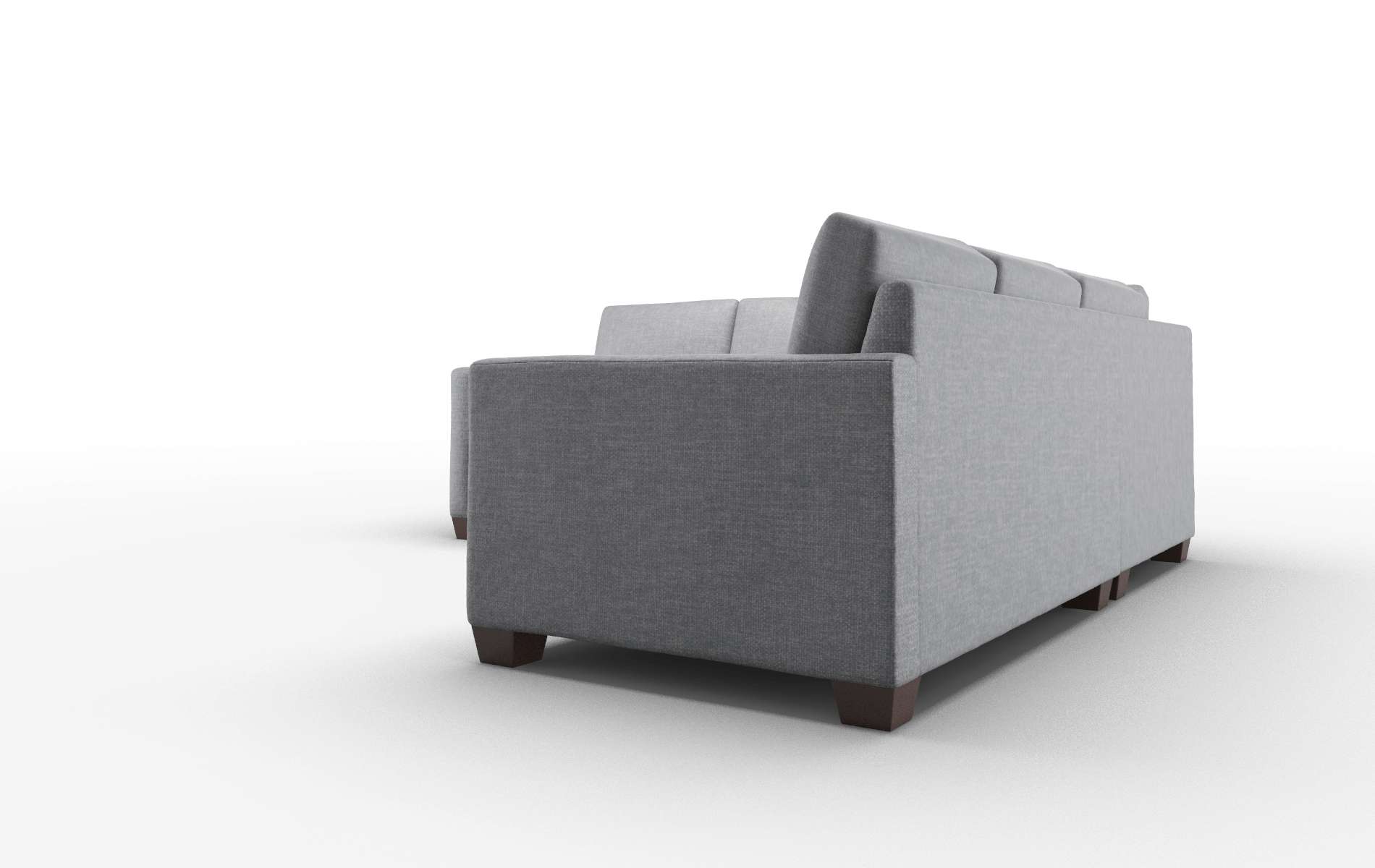 Dresden Lana Onyx Sectional espresso legs 4