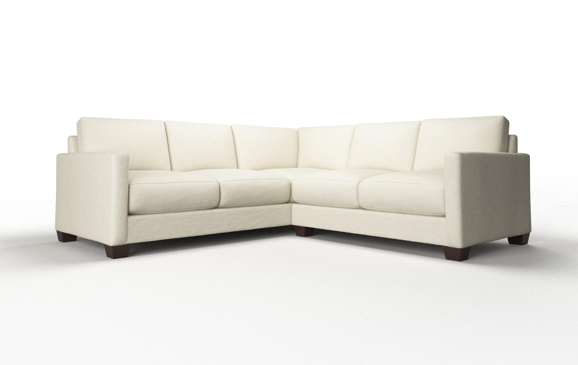 Dresden Lana Sand Sectional espresso legs 1