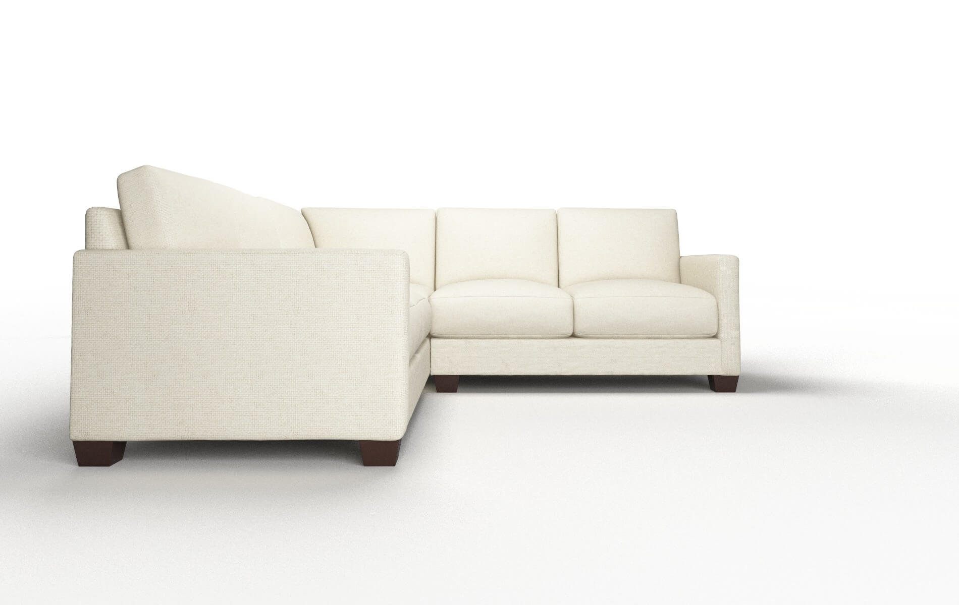 Dresden Lana Sand Sectional espresso legs 2