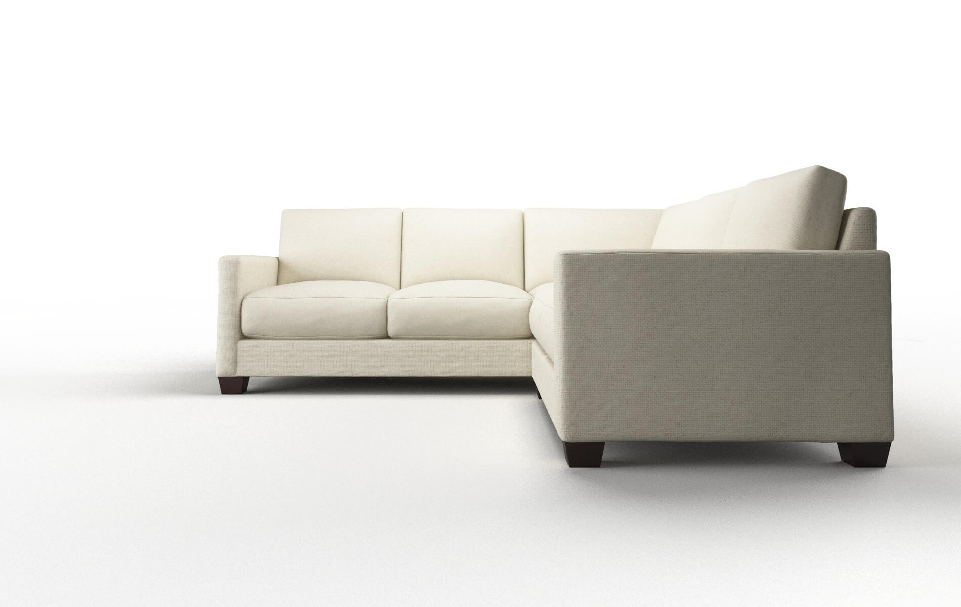 Dresden Lana Sand Sectional espresso legs 5