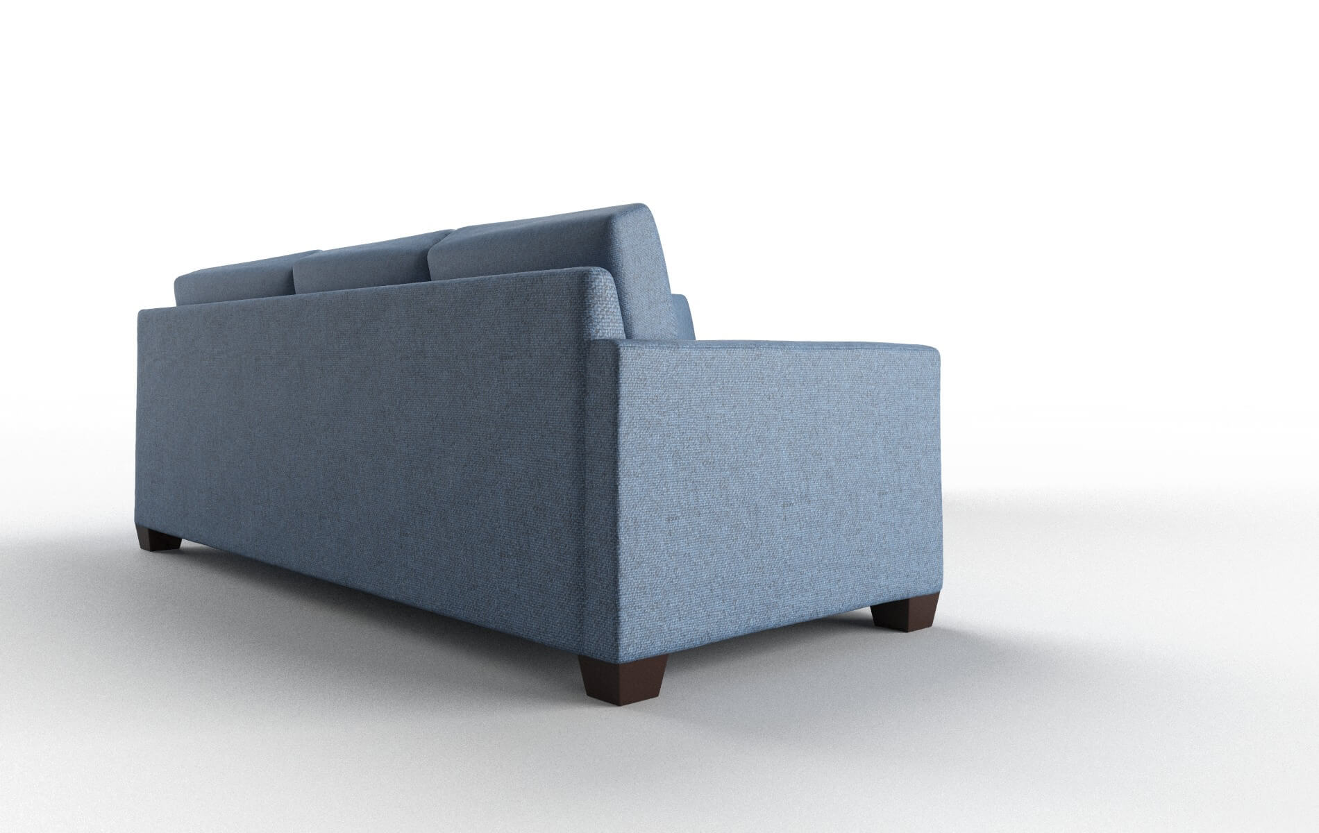 Dresden Leslie Indigo Sectional espresso legs 3