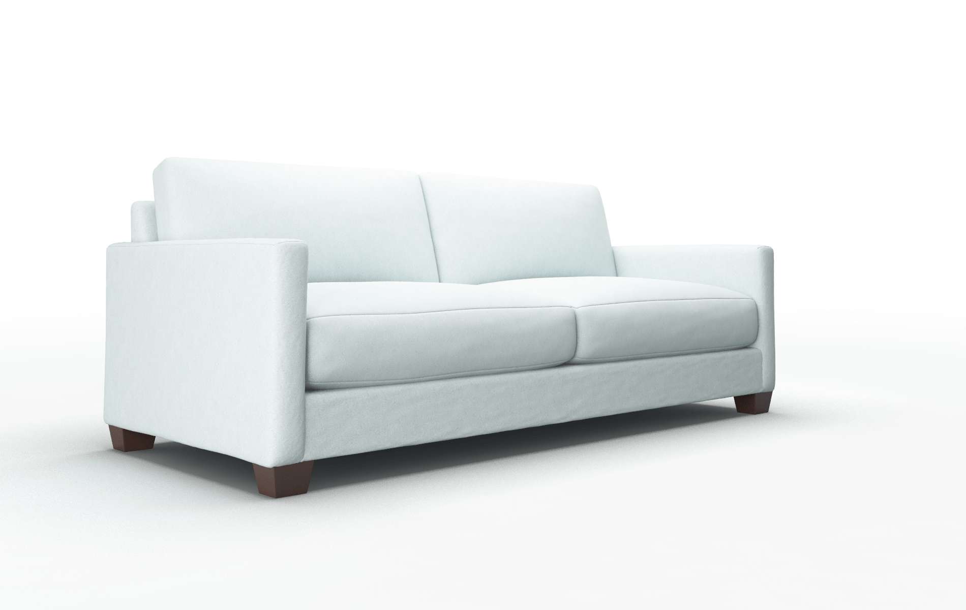 Dresden Leslie Robins_egg Sofa espresso legs 2