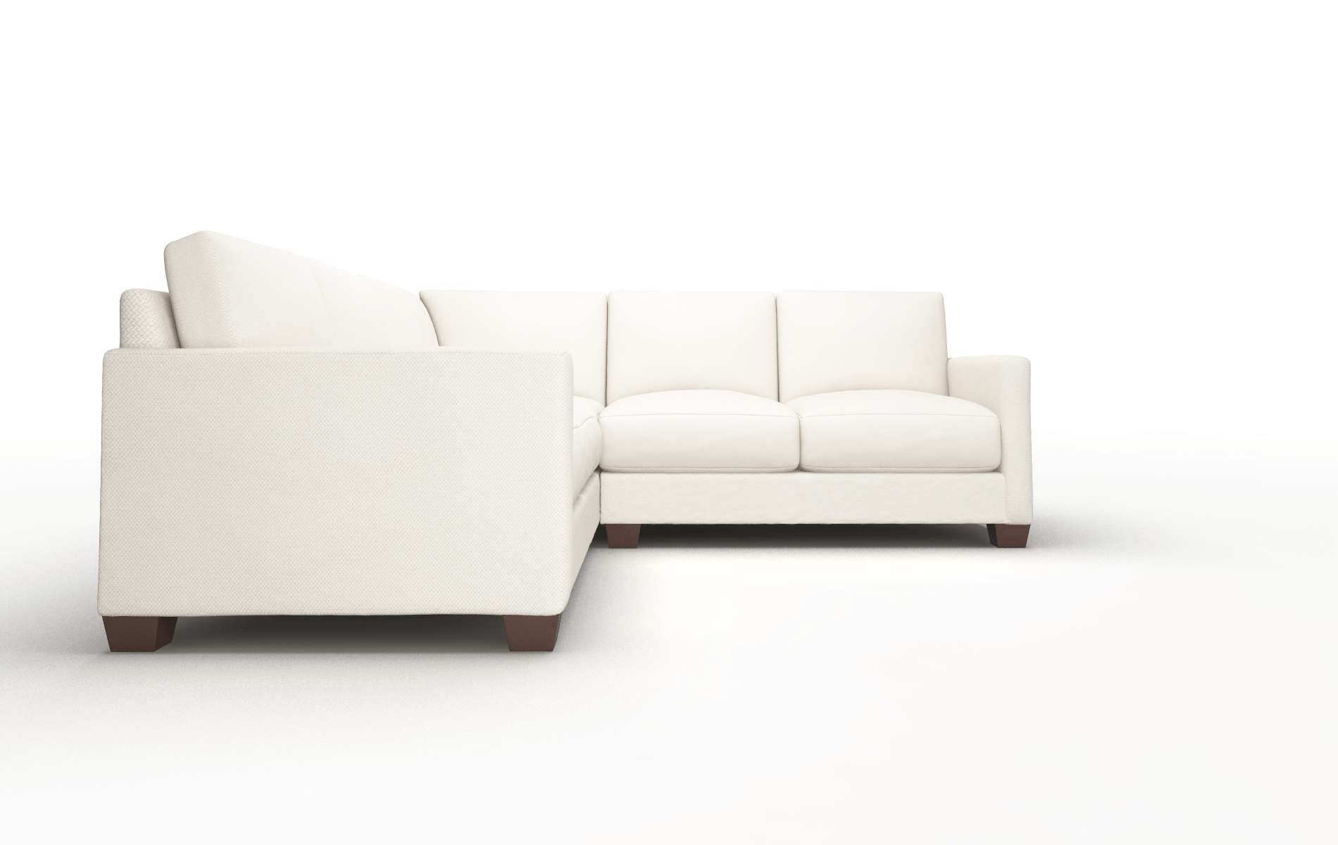 Dresden Malibu Linen Sectional espresso legs 2