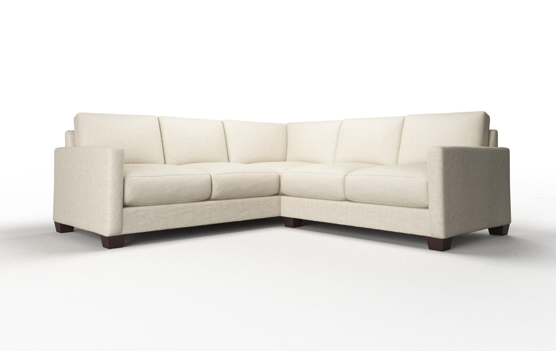 Dresden Malibu Sand Sectional espresso legs 1