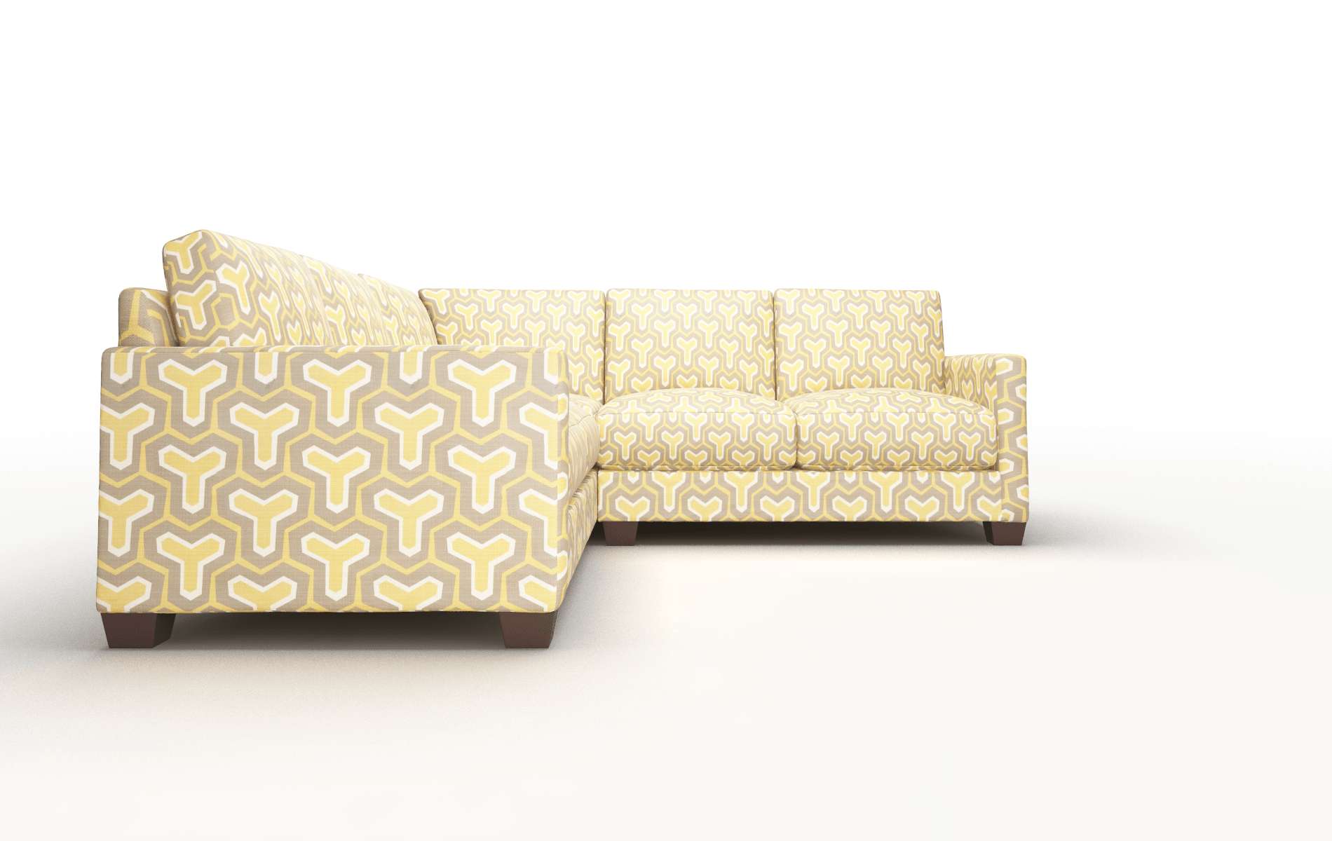 Dresden Merci Dijon Sectional espresso legs 2
