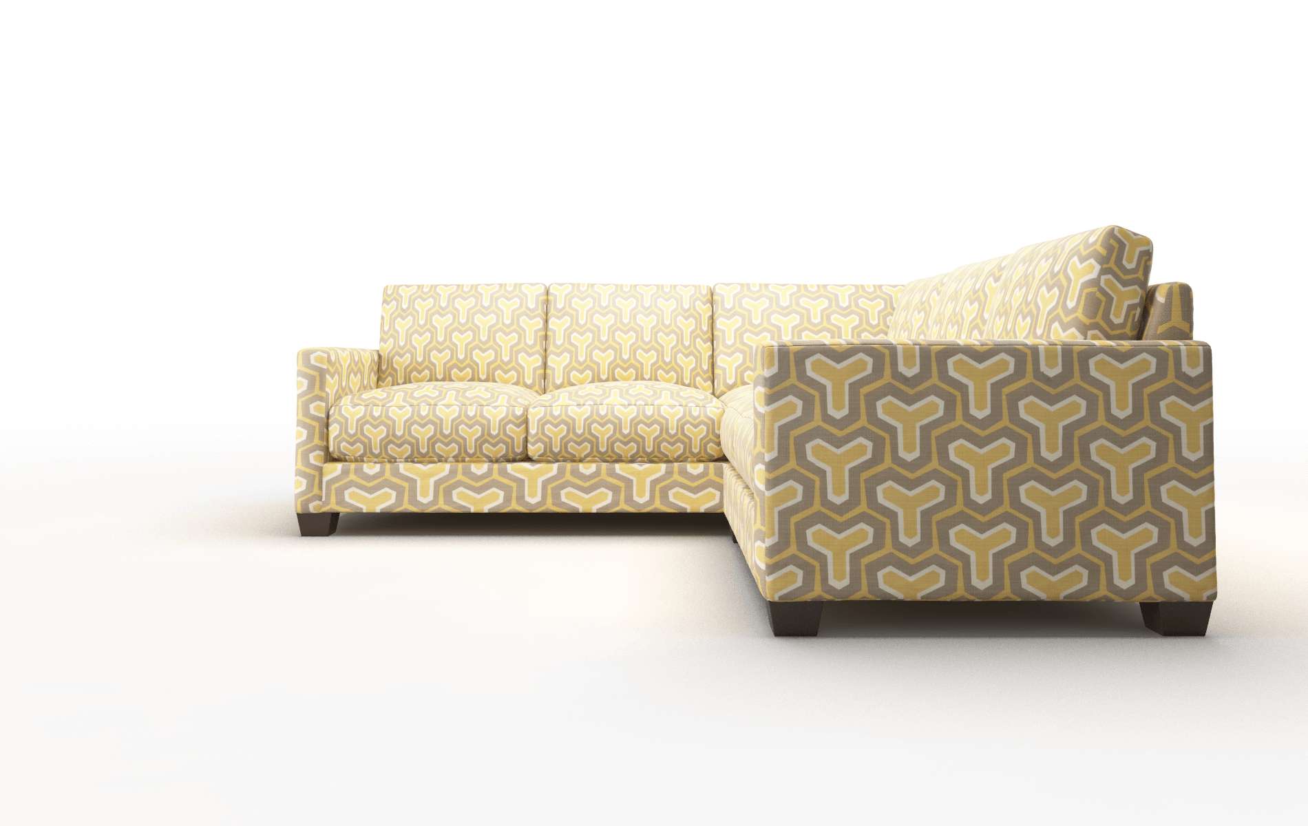 Dresden Merci Dijon Sectional espresso legs 5