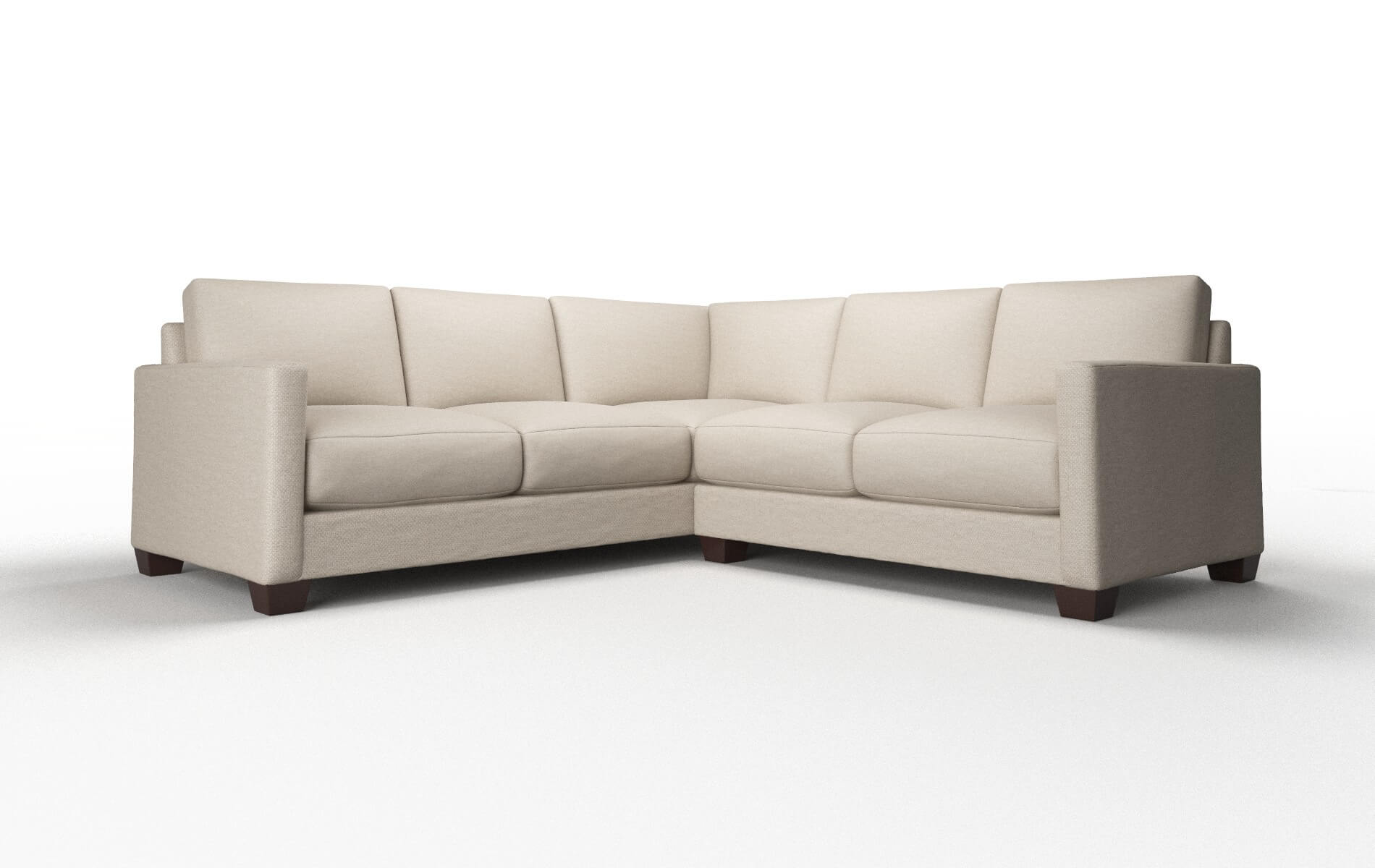 Dresden Naples almond Sectional Espresso Legs  1