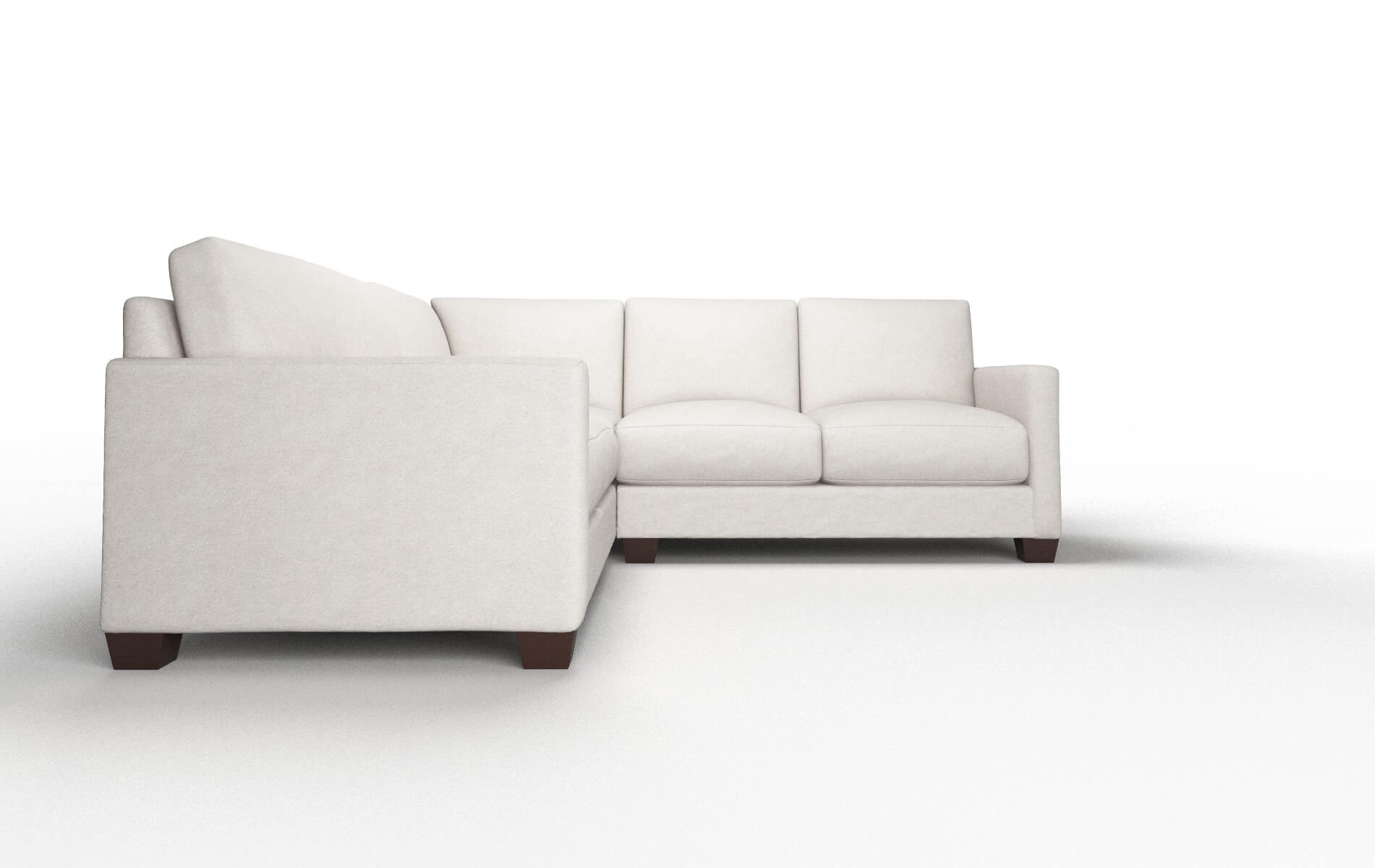 Dresden Noble Grey Sectional espresso legs 2