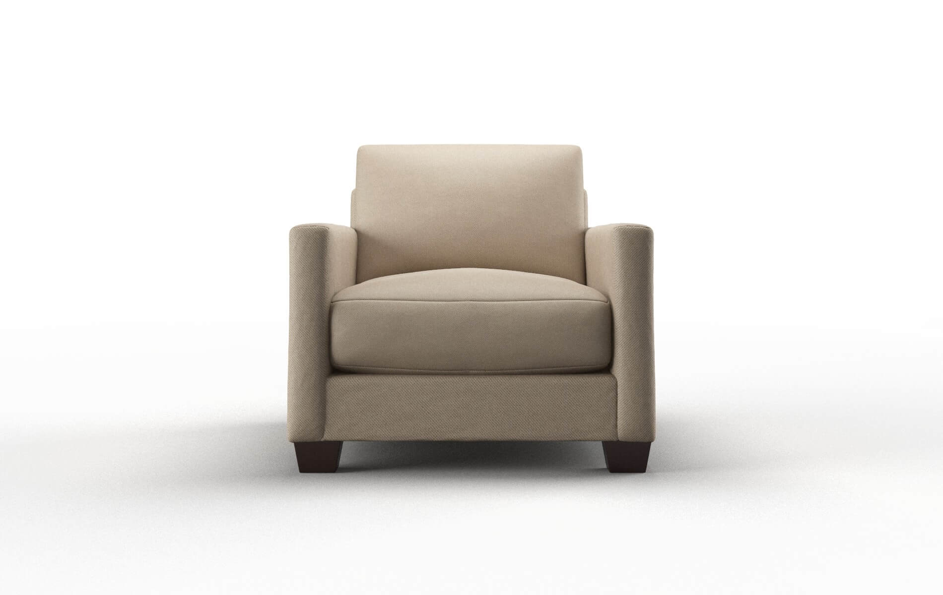 Dresden Oakley taupe Chair Espresso Legs  1
