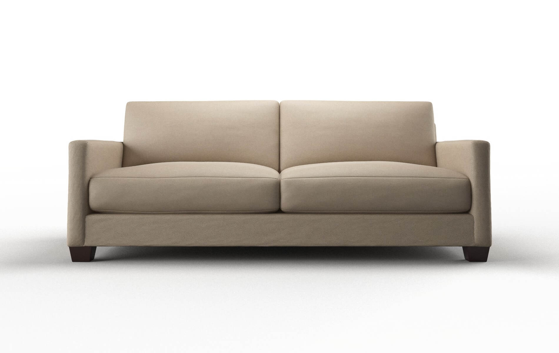Dresden Oakley taupe Sofa Espresso Legs  1