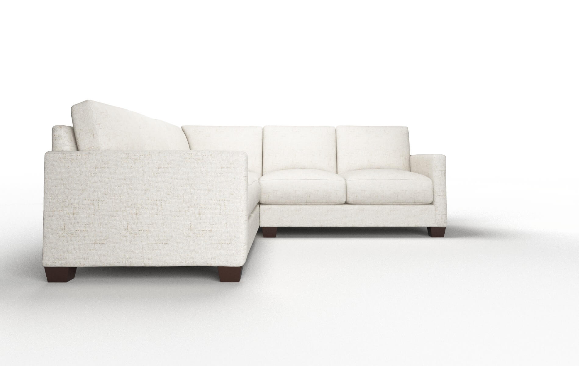 Dresden Oceanside Natural Sectional espresso legs 2