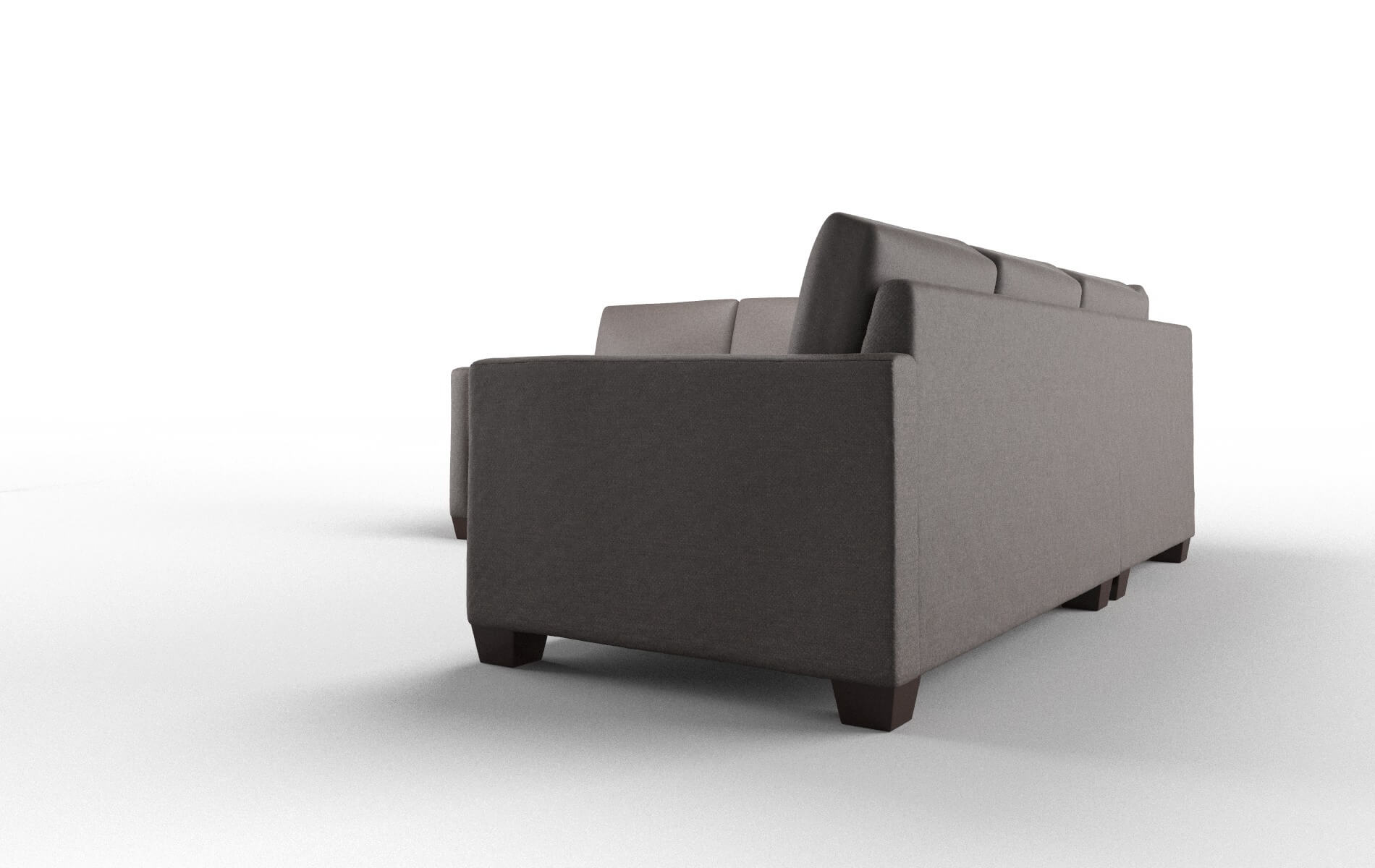 Dresden Oscar Chocolate Sectional espresso legs 4