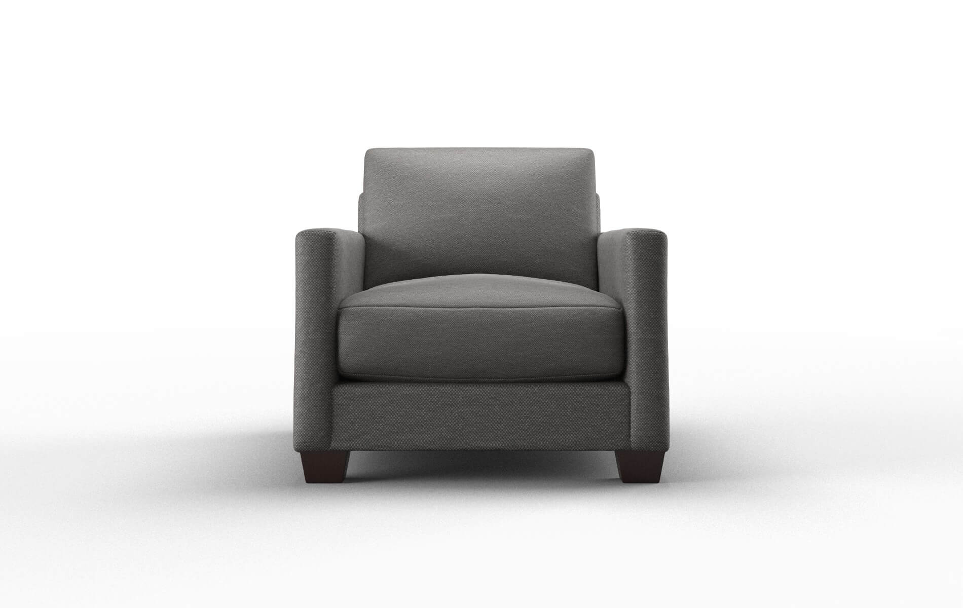 Dresden Oscar Grey Chair espresso legs 1