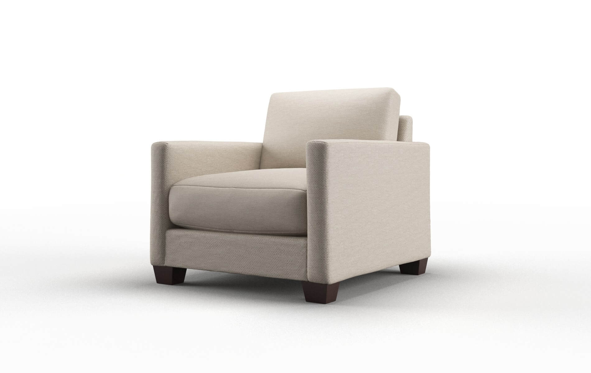 Dresden Oscar Linen Chair espresso legs 4