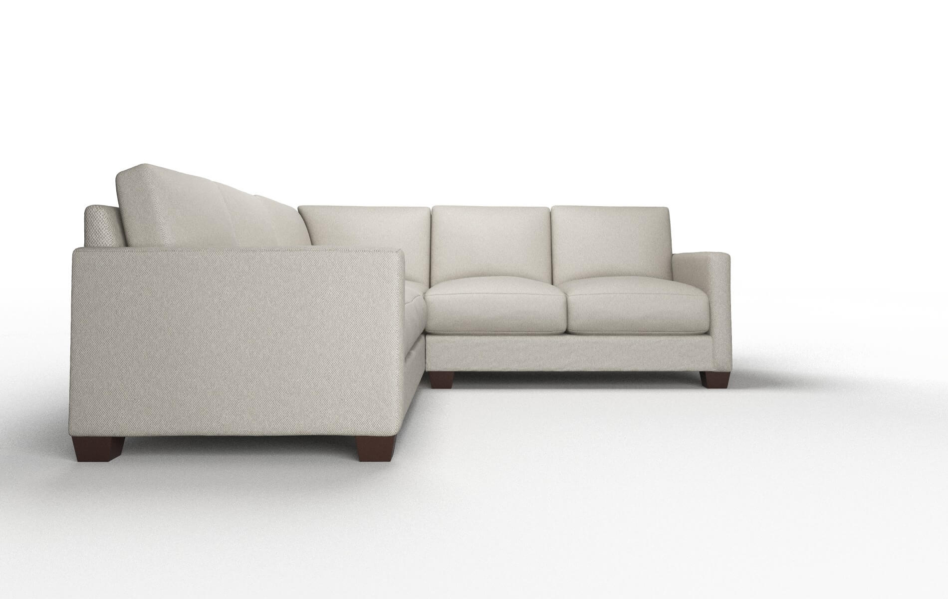 Dresden Oscar Silver Sectional espresso legs 2