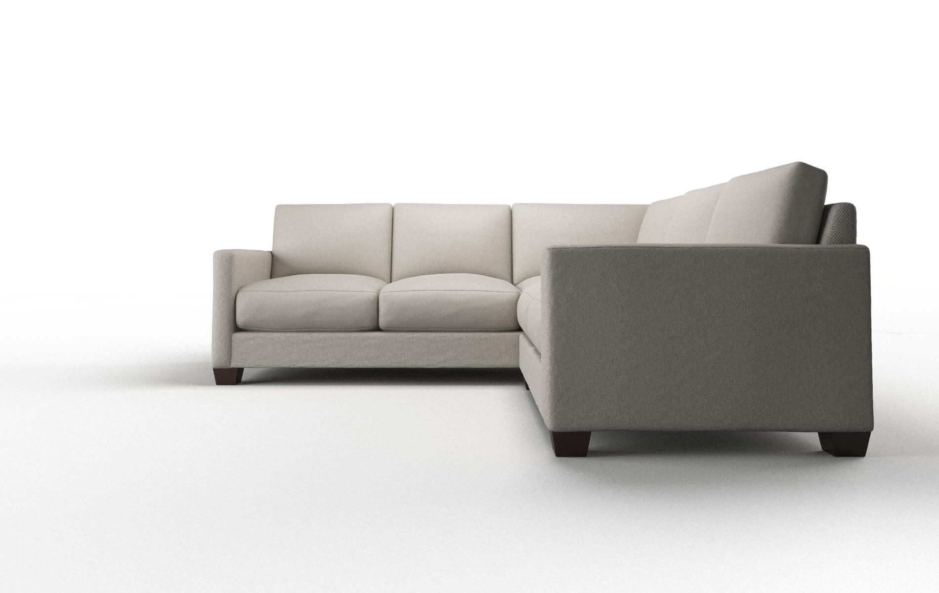 Dresden Oscar Silver Sectional espresso legs 5