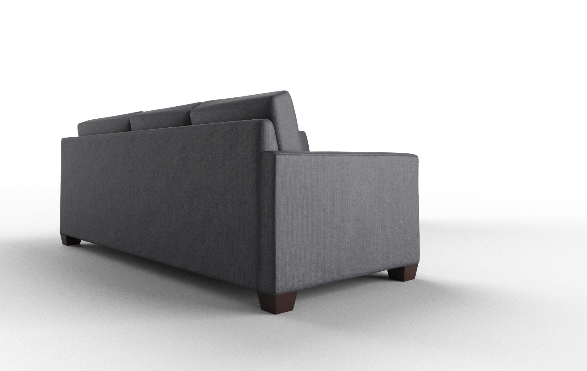 Dresden Parker Charcoal Sectional espresso legs 3