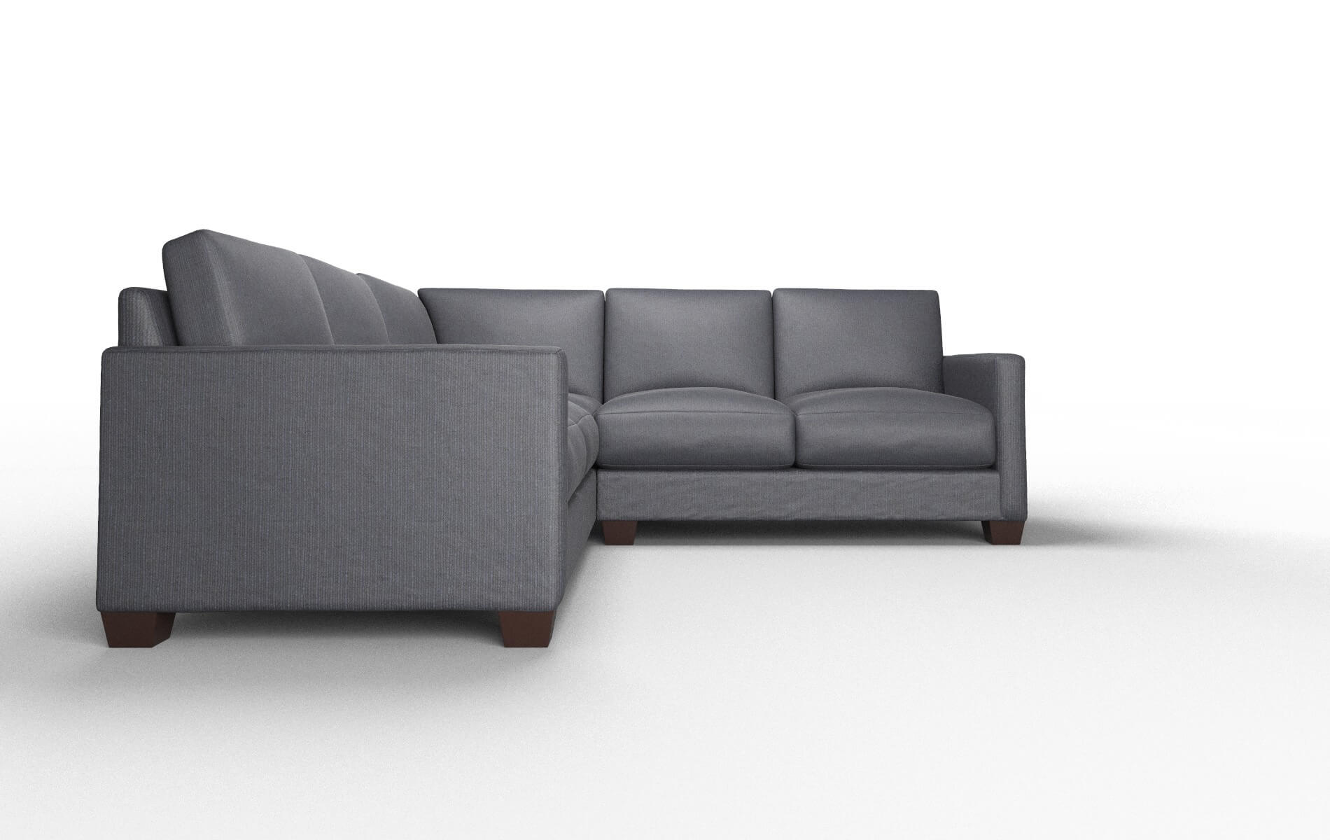 Dresden Parker Midnight Sectional espresso legs 2