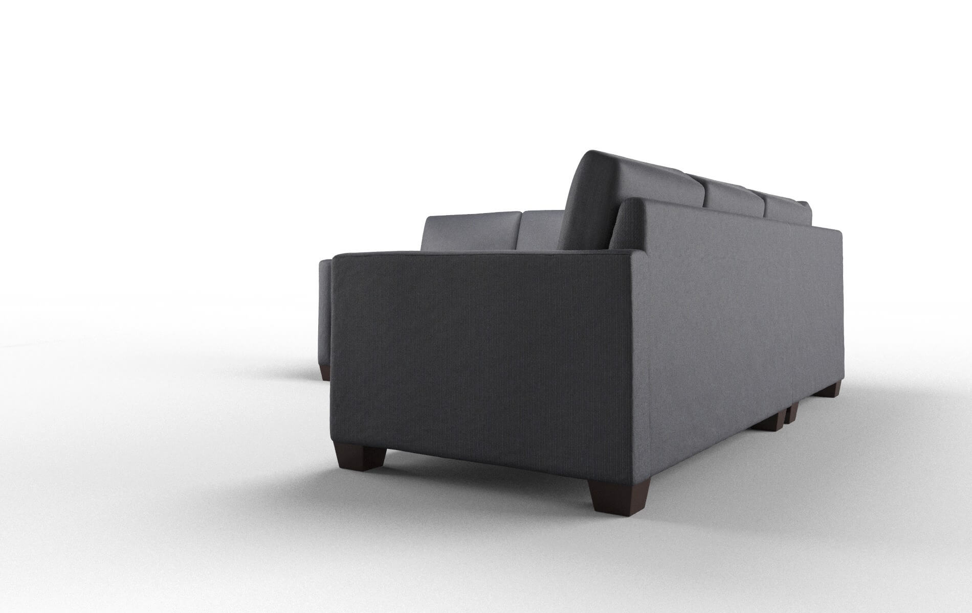 Dresden Parker Midnight Sectional espresso legs 4