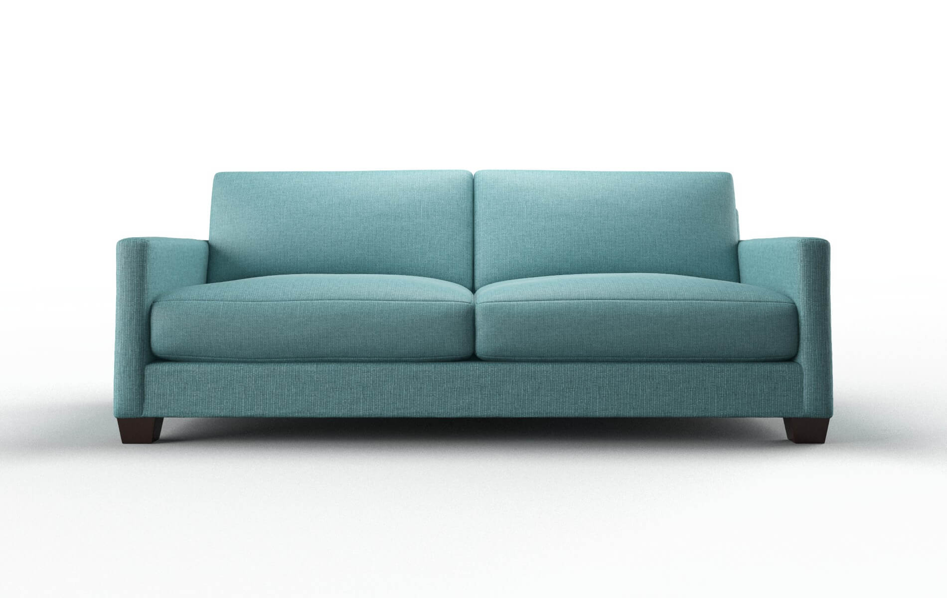 Dresden Parker Turquoise Sofa espresso legs 1