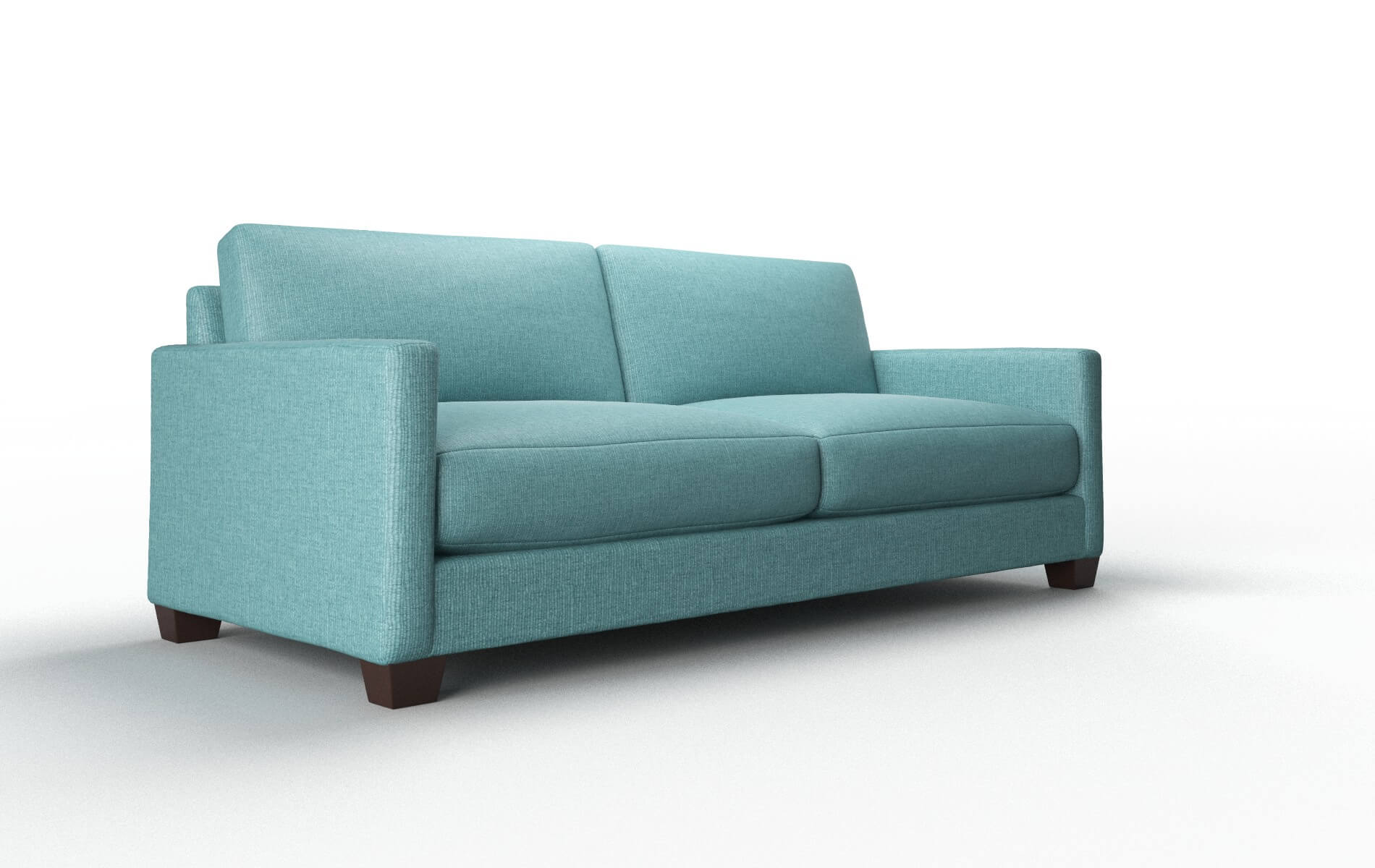 Dresden Parker Turquoise Sofa espresso legs 2