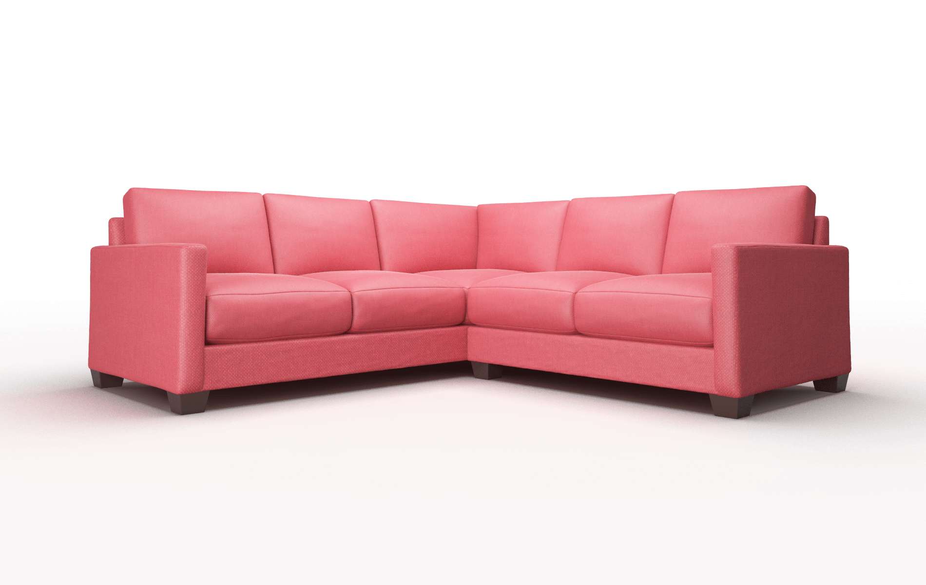 Dresden Pauline Ruby Sectional espresso legs 1