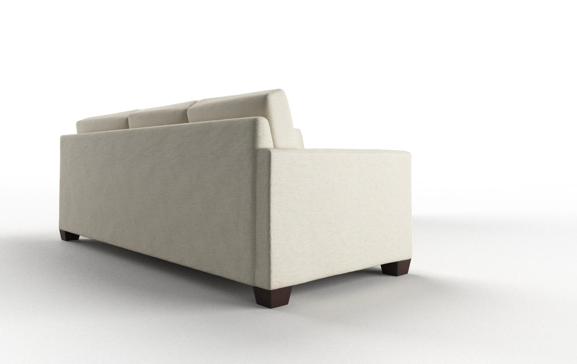 Dresden Phoenix Ivory Sectional espresso legs 3