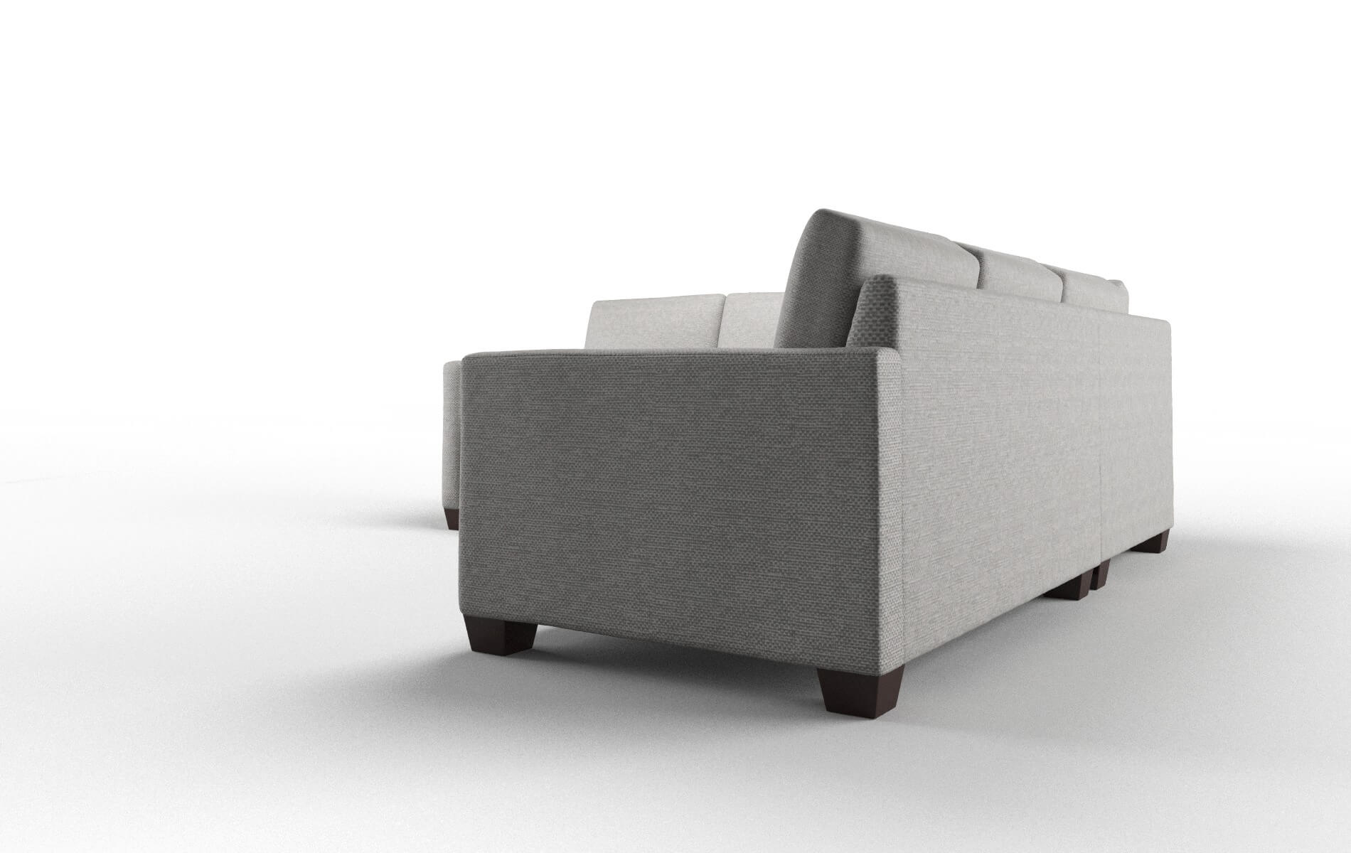 Dresden Phoenix Smoke Sectional espresso legs 4