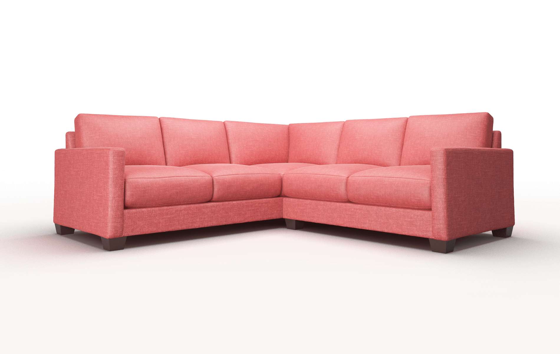 Dresden Portland Berry Sectional espresso legs 1