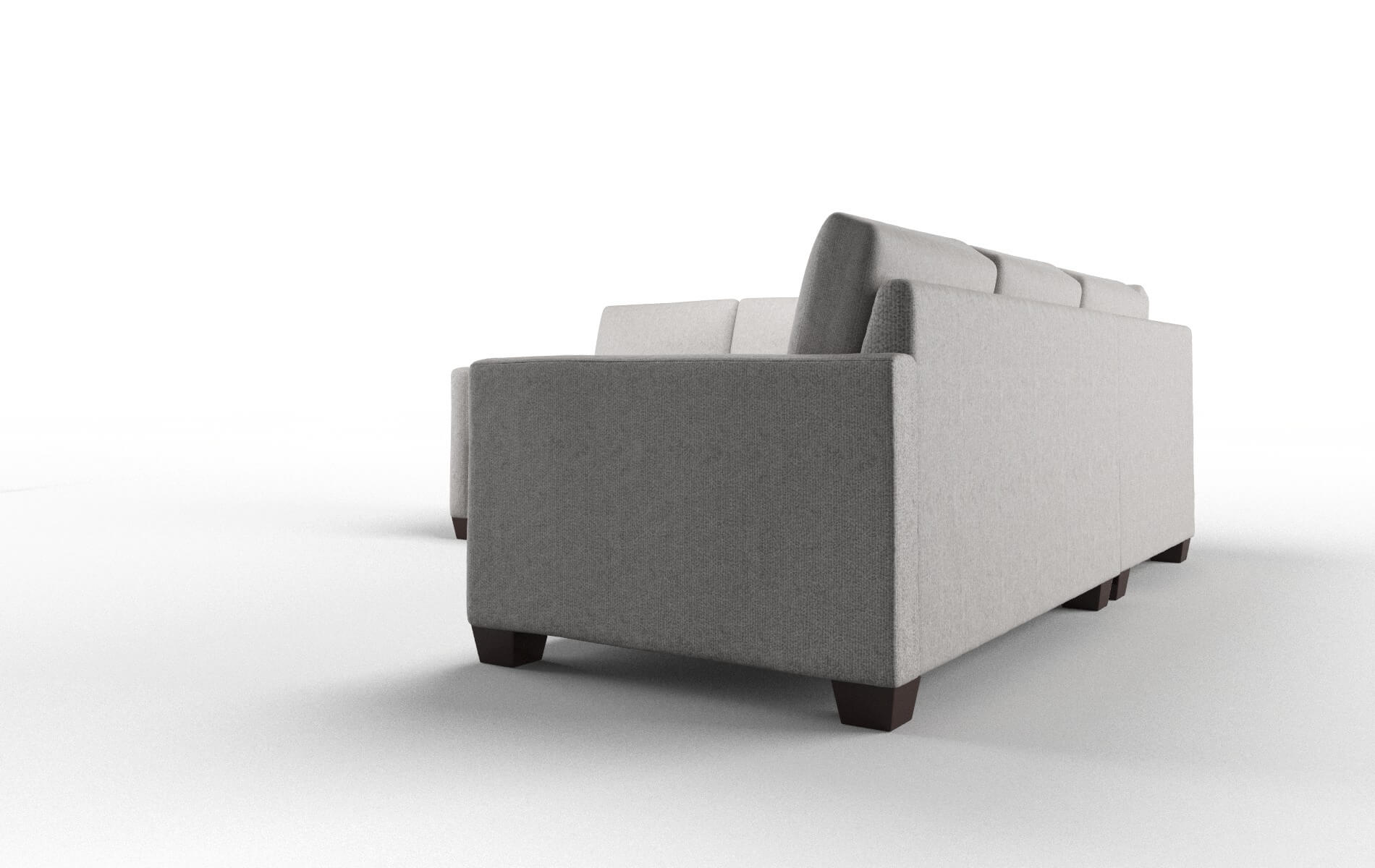 Dresden Prime Ash Sectional espresso legs 4