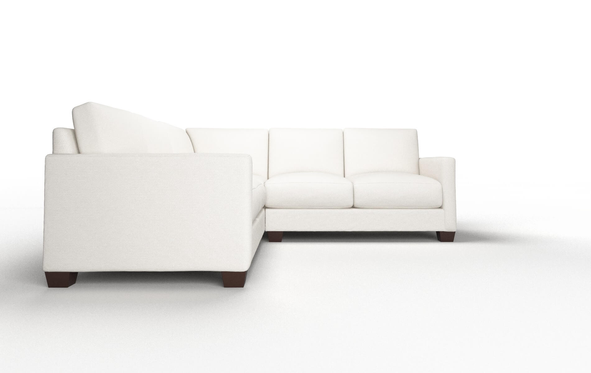 Dresden Redondo Pearl Sectional espresso legs 2