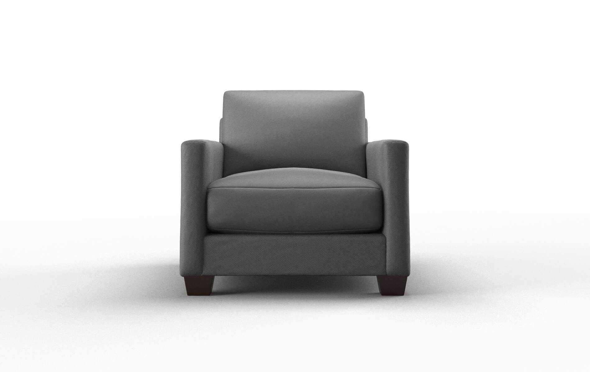Dresden Rocket Charcoal Chair espresso legs 1