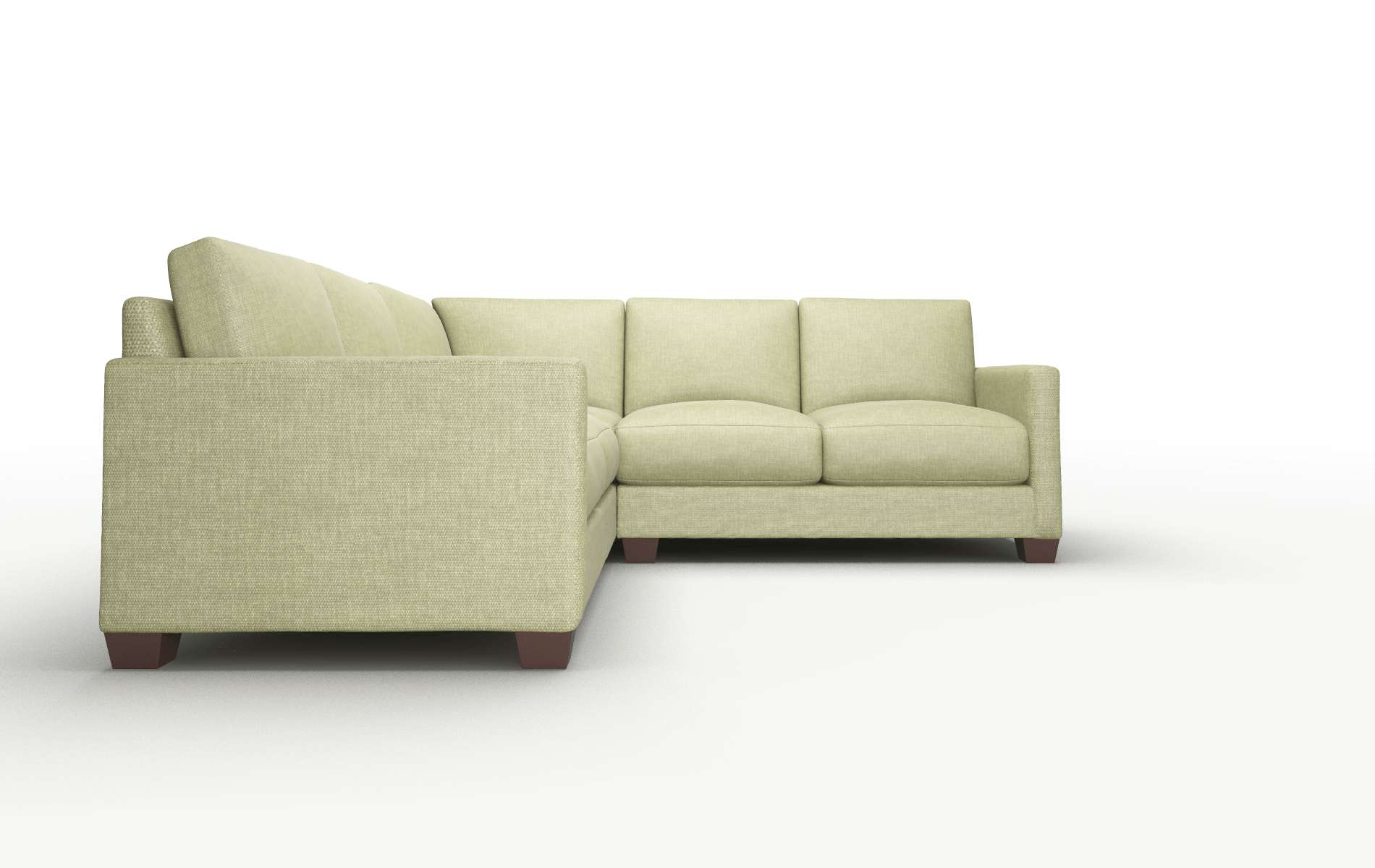 Dresden Rocket Evergreen Sectional espresso legs 2