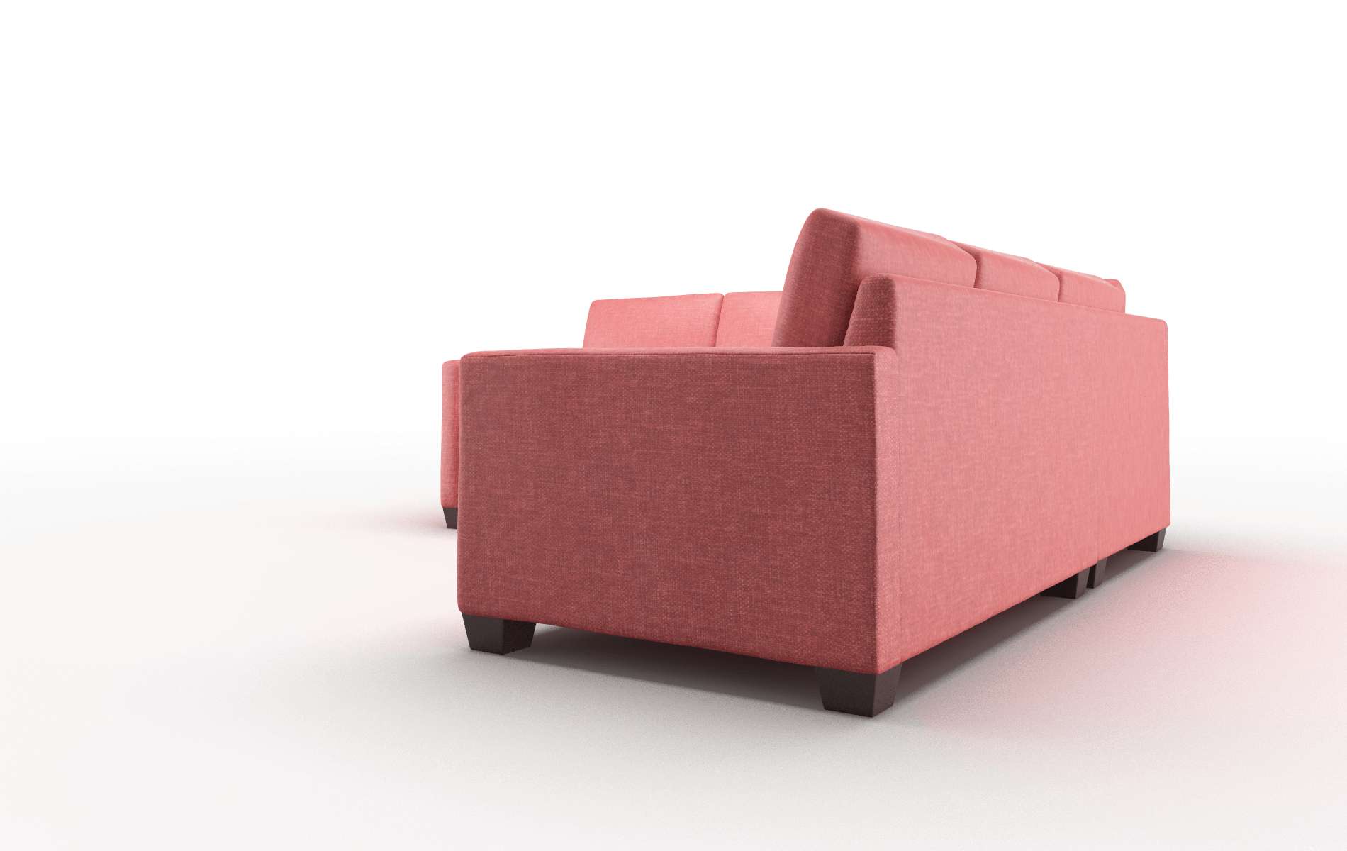 Dresden Royale Berry Sectional espresso legs 4