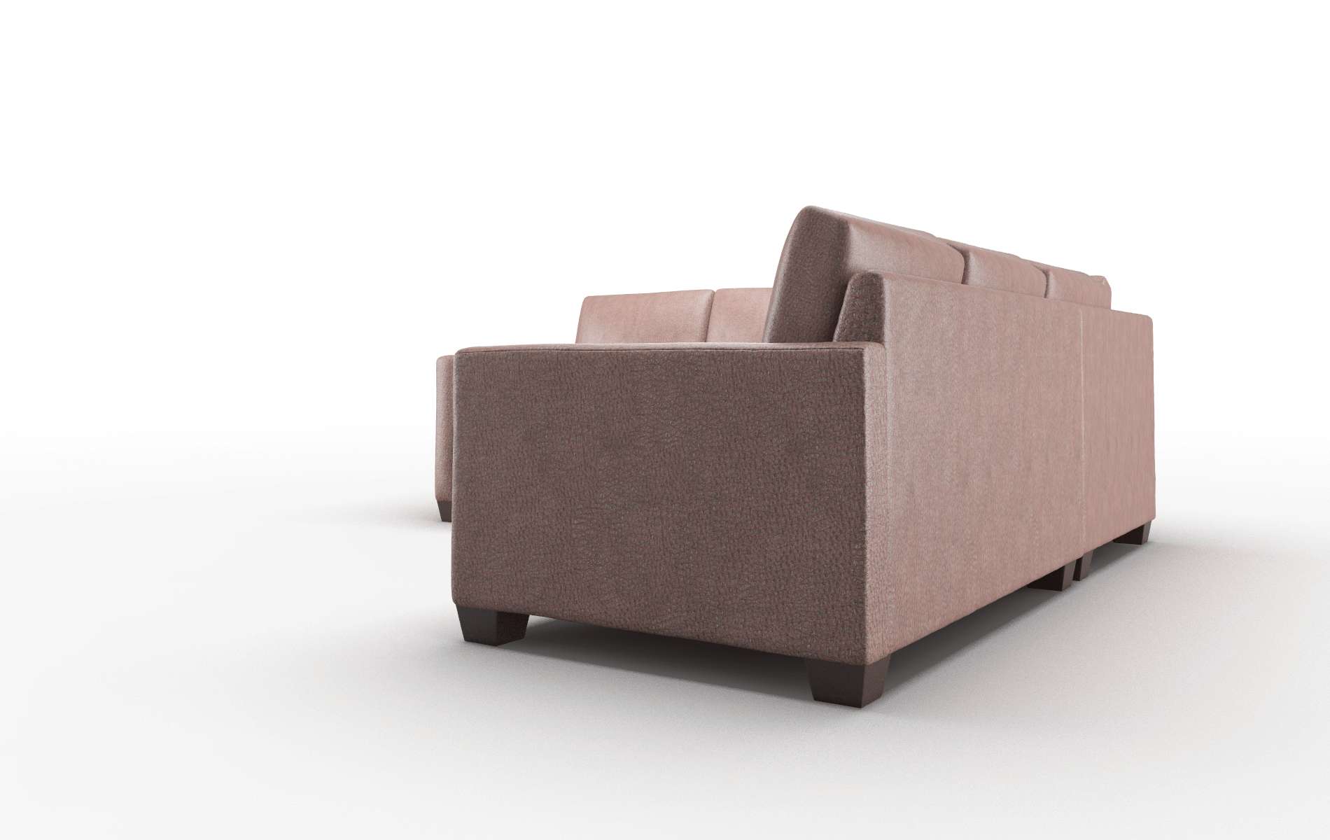 Dresden Royale Mocha Sectional espresso legs 4