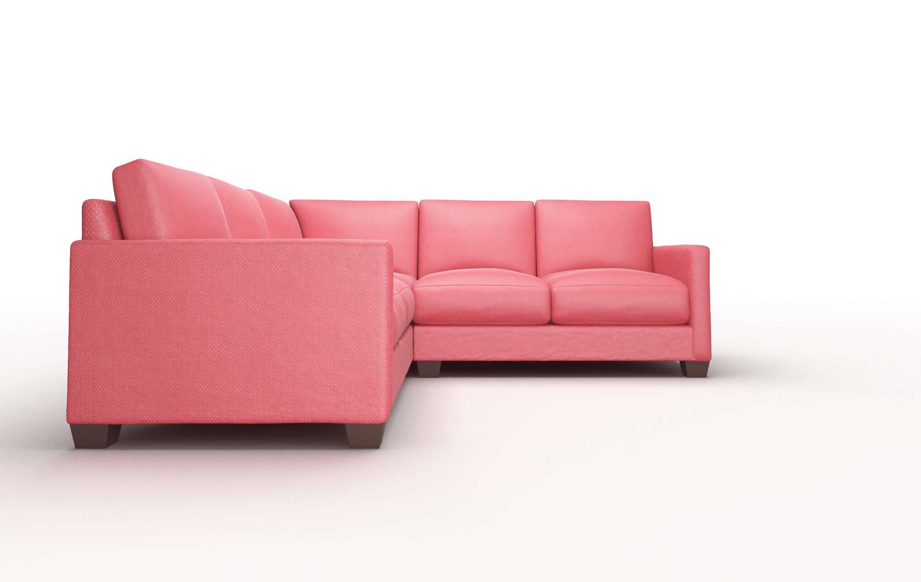 Dresden Sorrento Berry Sectional espresso legs 2
