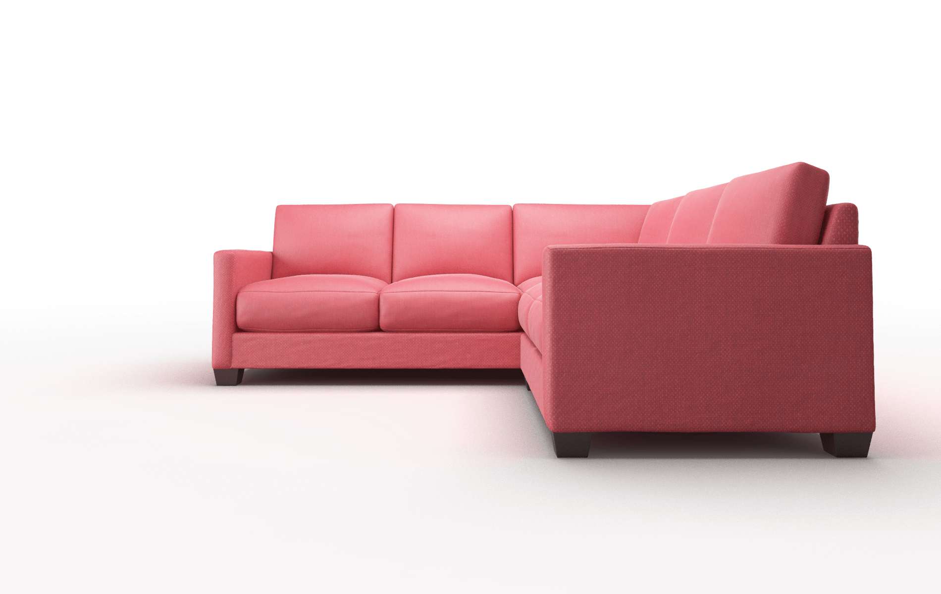 Dresden Sorrento Berry Sectional espresso legs 5