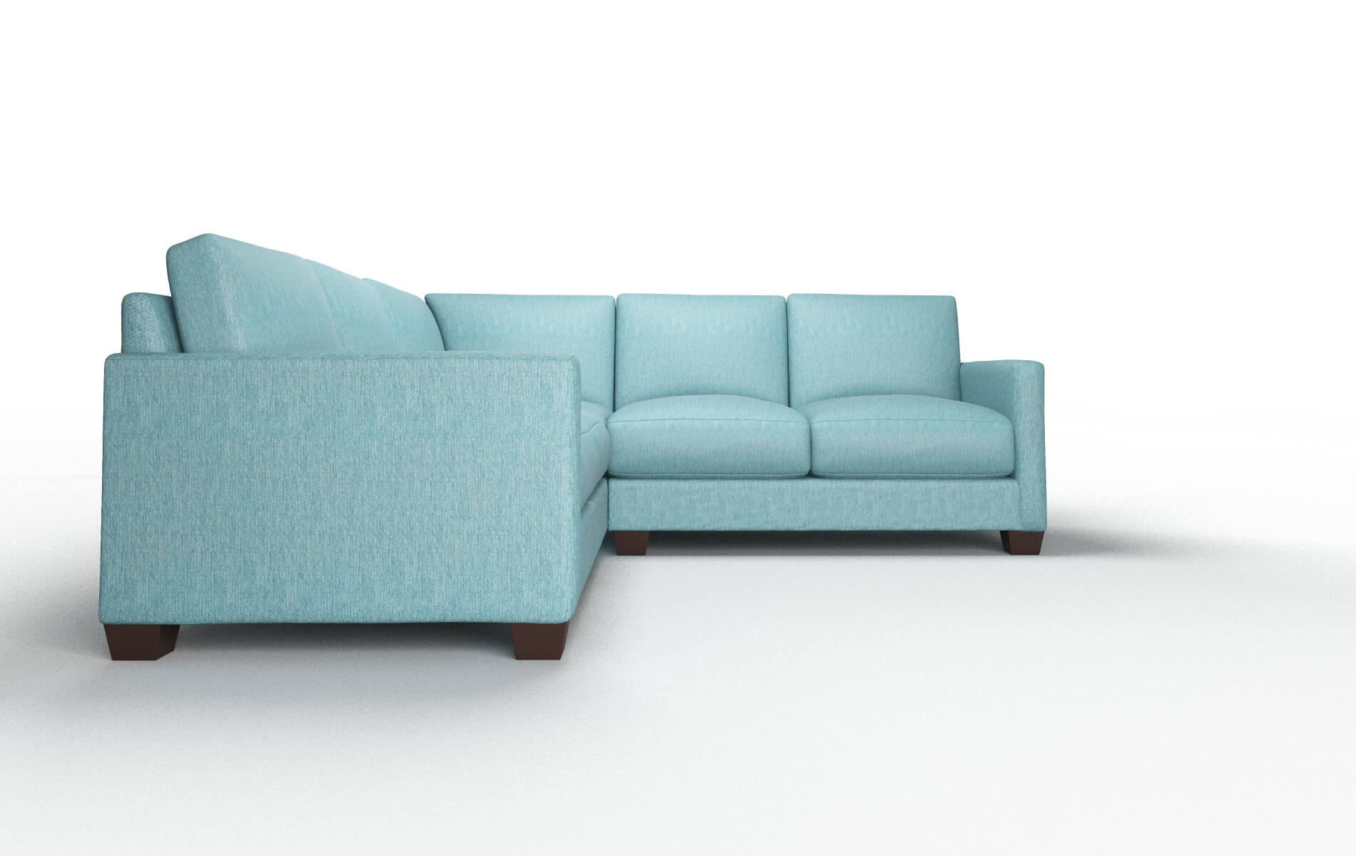 Dresden Sorrento Denim Sectional espresso legs 2