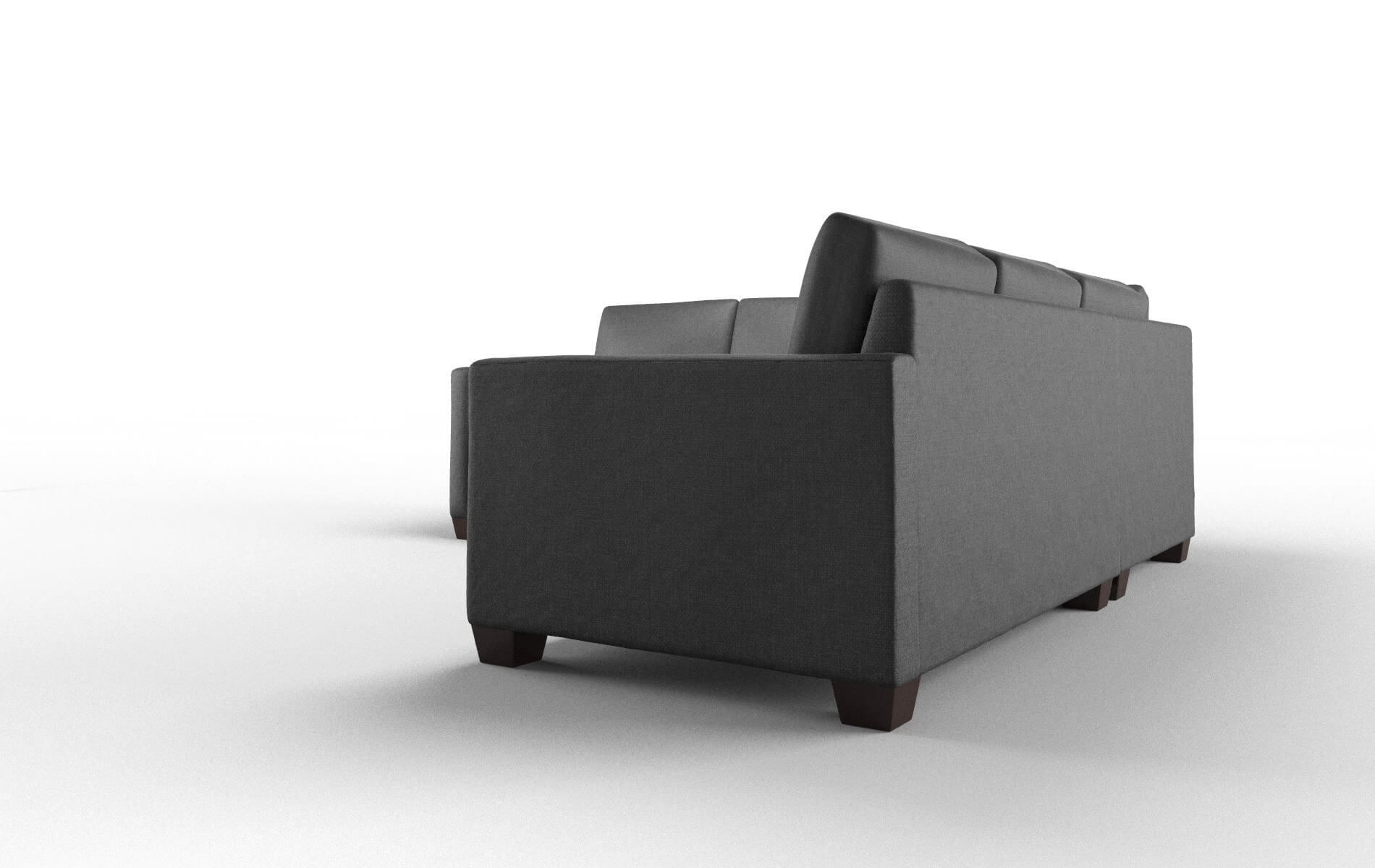 Dresden Sosoftness 54 Sectional espresso legs 4